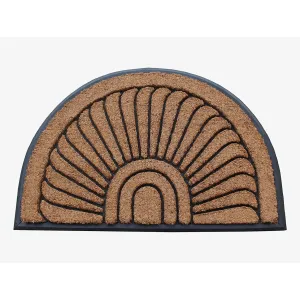 A1HC Albertina Sunburst Natural Coir & Rubber Large Door Mat