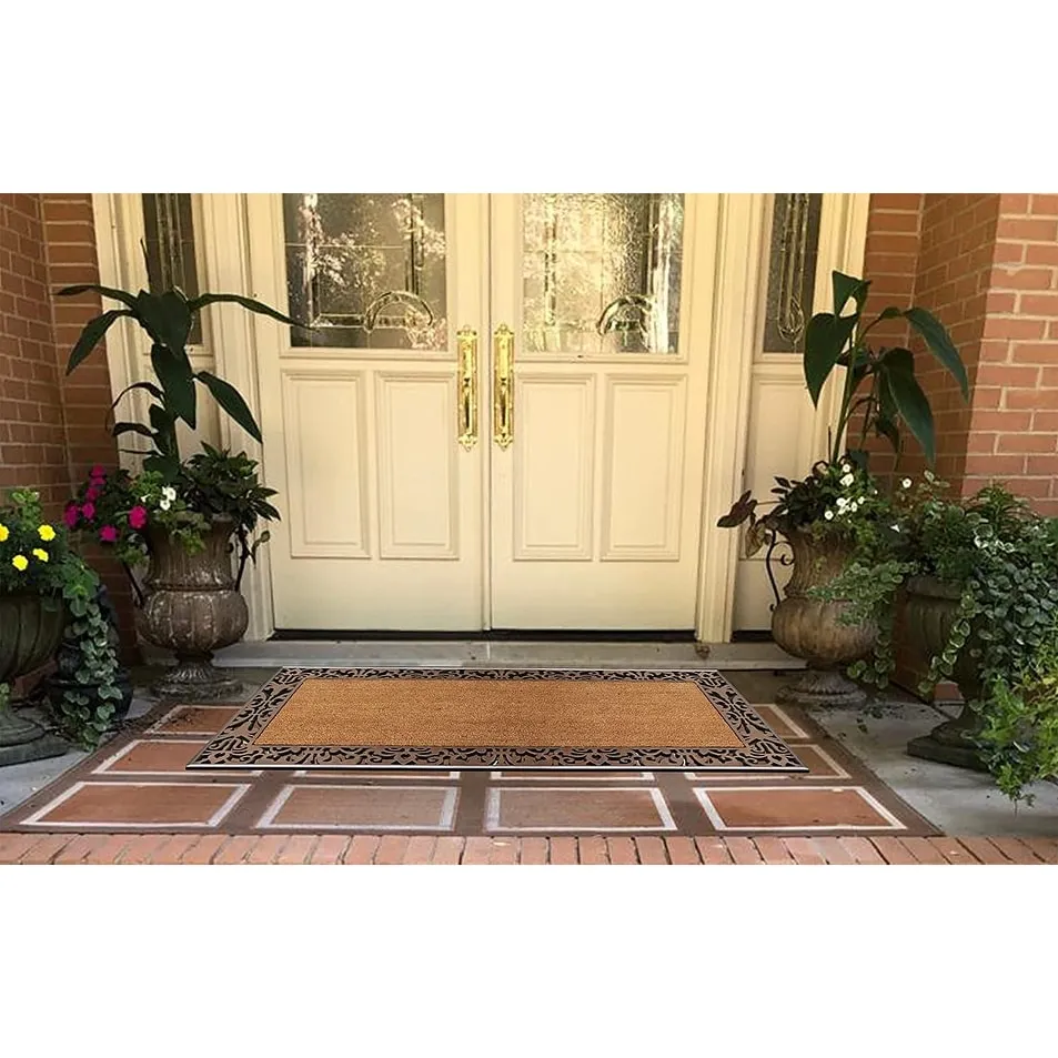 A1HC Entrance Door Mats. 30X60. Durable Large Outdoor Rug. Non-Slip. Rubber Backed Low-Profile. Indoor Outdoor for Front Door