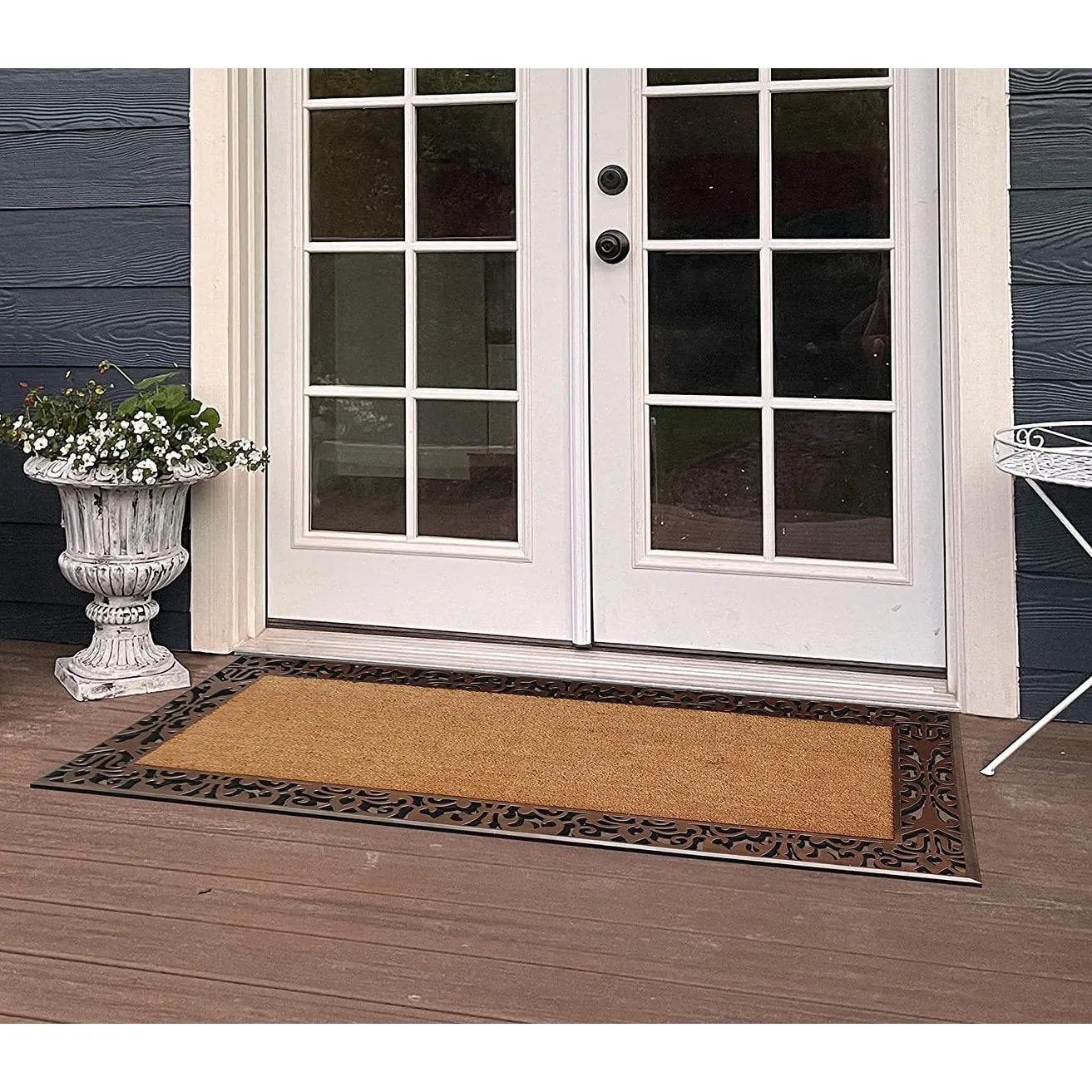 A1HC Entrance Door Mats. 30X60. Durable Large Outdoor Rug. Non-Slip. Rubber Backed Low-Profile. Indoor Outdoor for Front Door