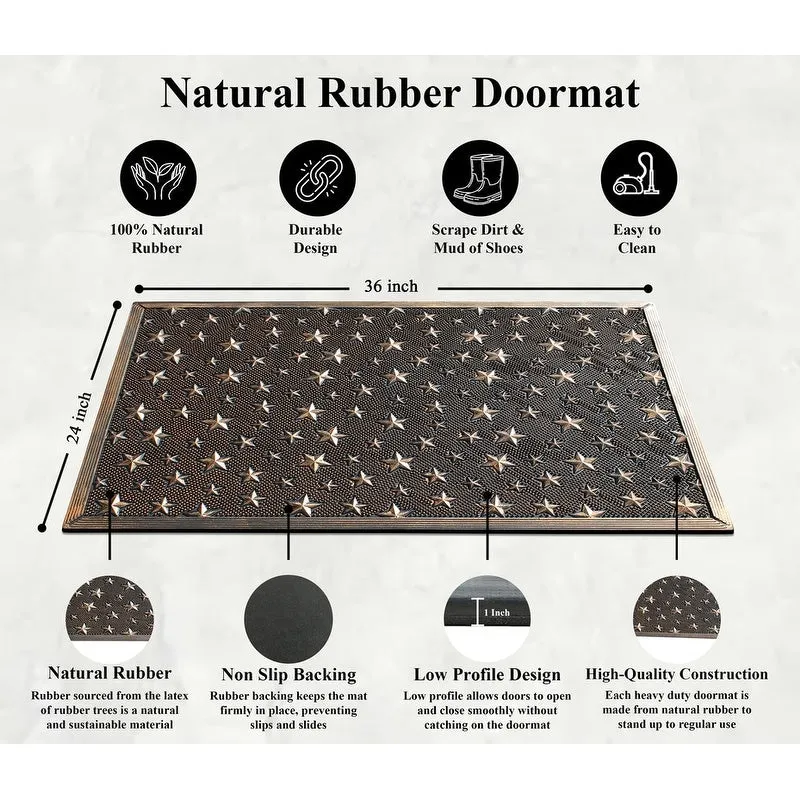 A1HC Rubber Pin Welcome Door Mats. Hand Finished. Non-Slip Backing Rubber. Heavy Duty Floormats