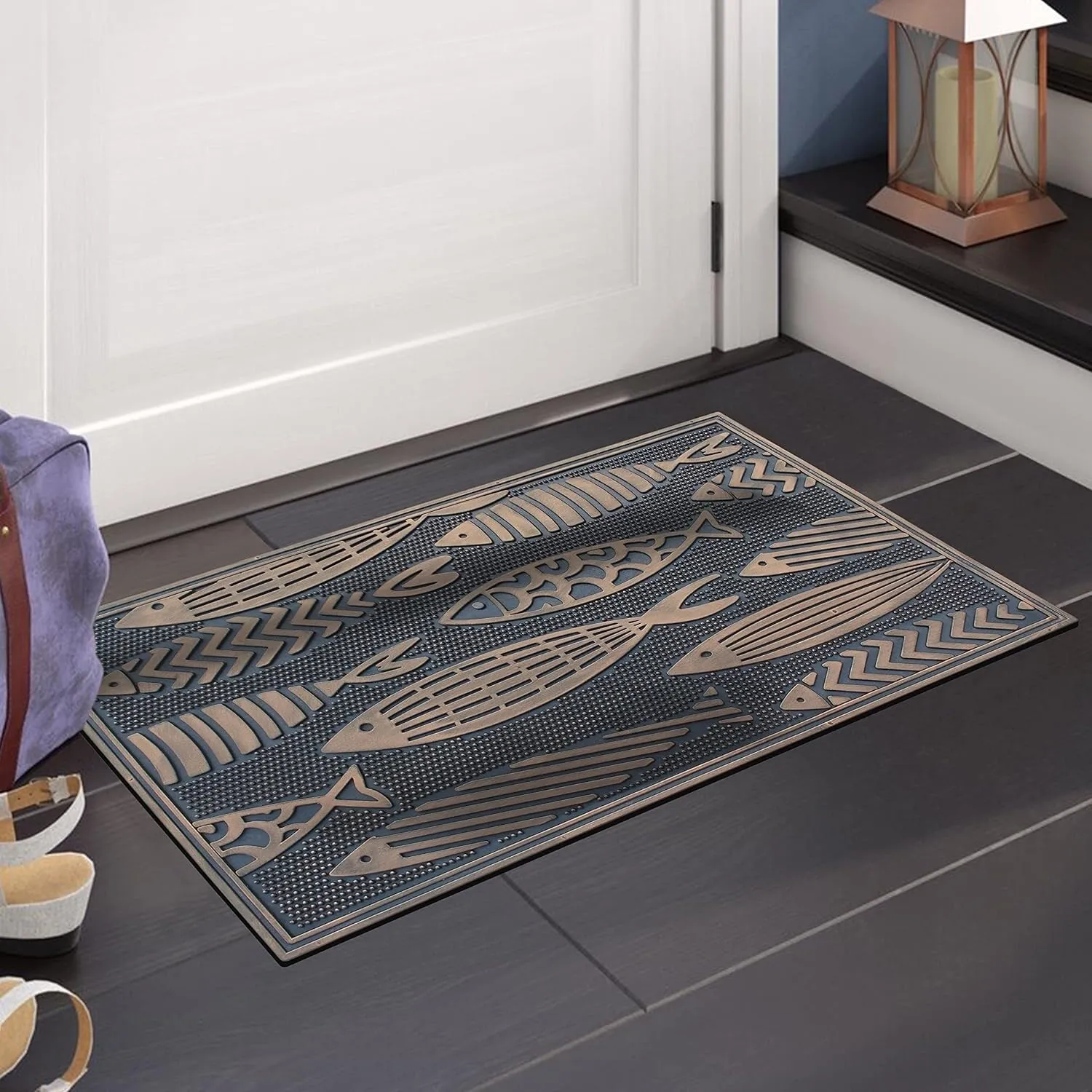 A1HC Rubber Pin Welcome Door Mats. Hand Finished. Non-Slip Backing Rubber. Heavy Duty Floormats