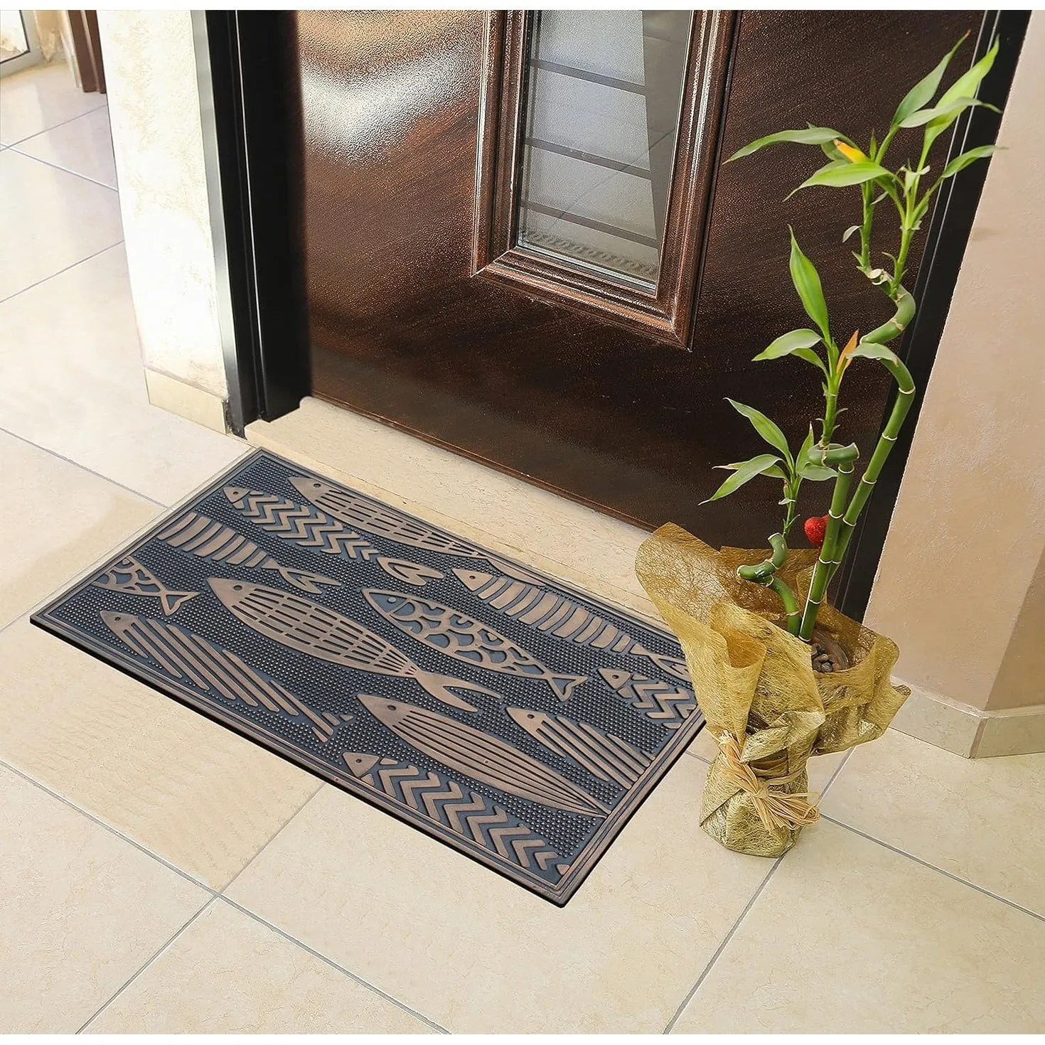 A1HC Rubber Pin Welcome Door Mats. Hand Finished. Non-Slip Backing Rubber. Heavy Duty Floormats