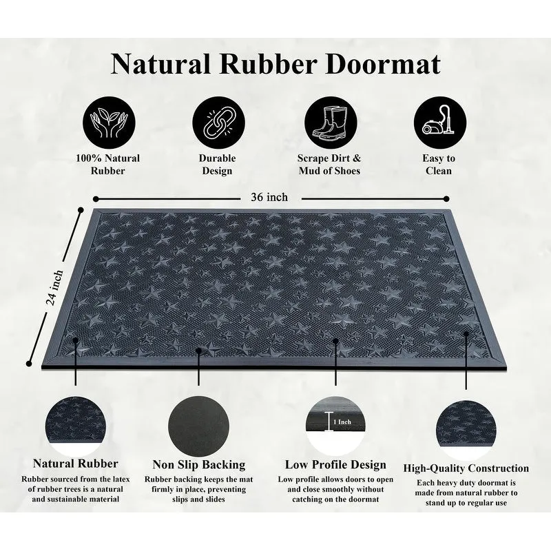 A1HC Rubber Pin Welcome Door Mats. Hand Finished. Non-Slip Backing Rubber. Heavy Duty Floormats