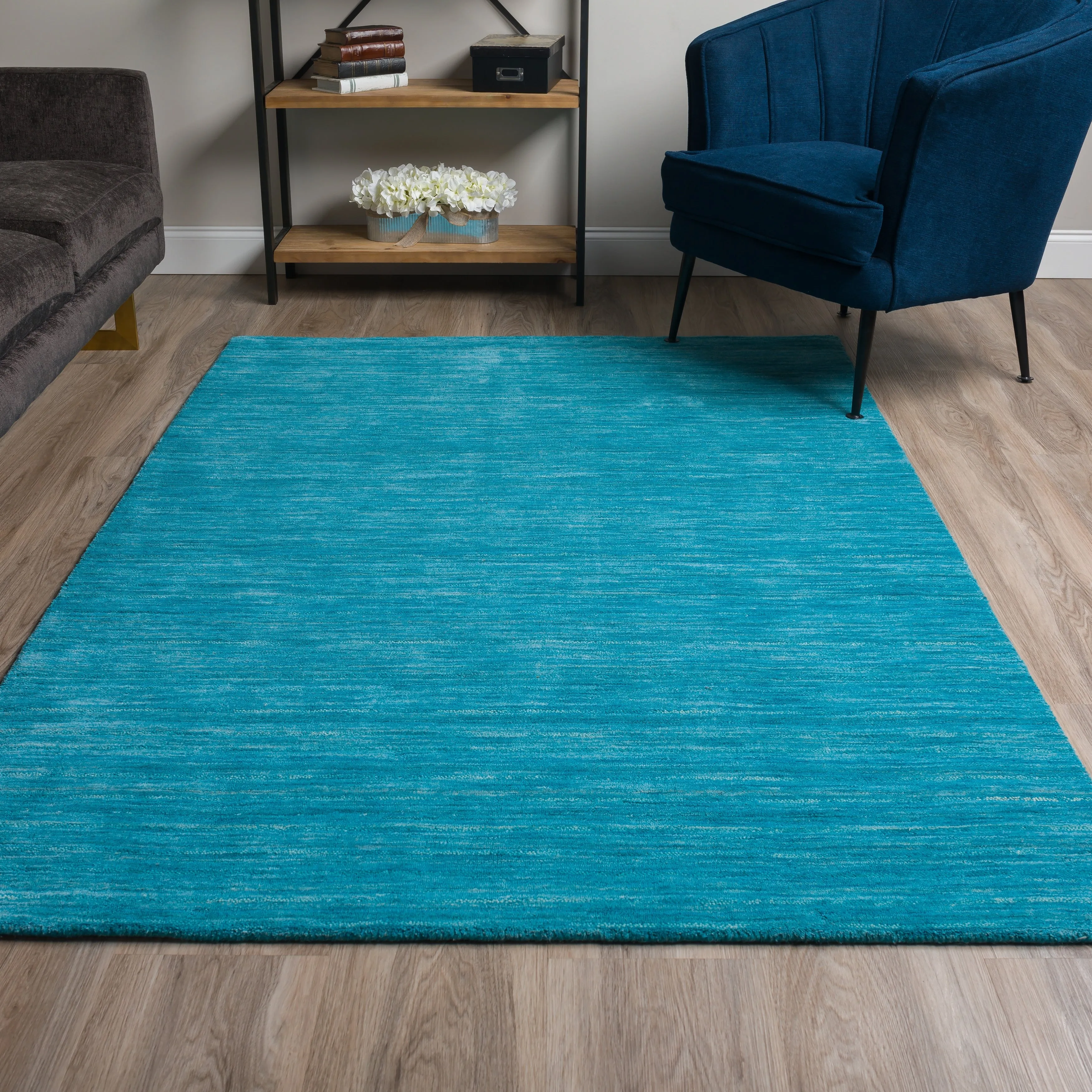 Addison Cooper Multi Shade Solid Wool Area Rug