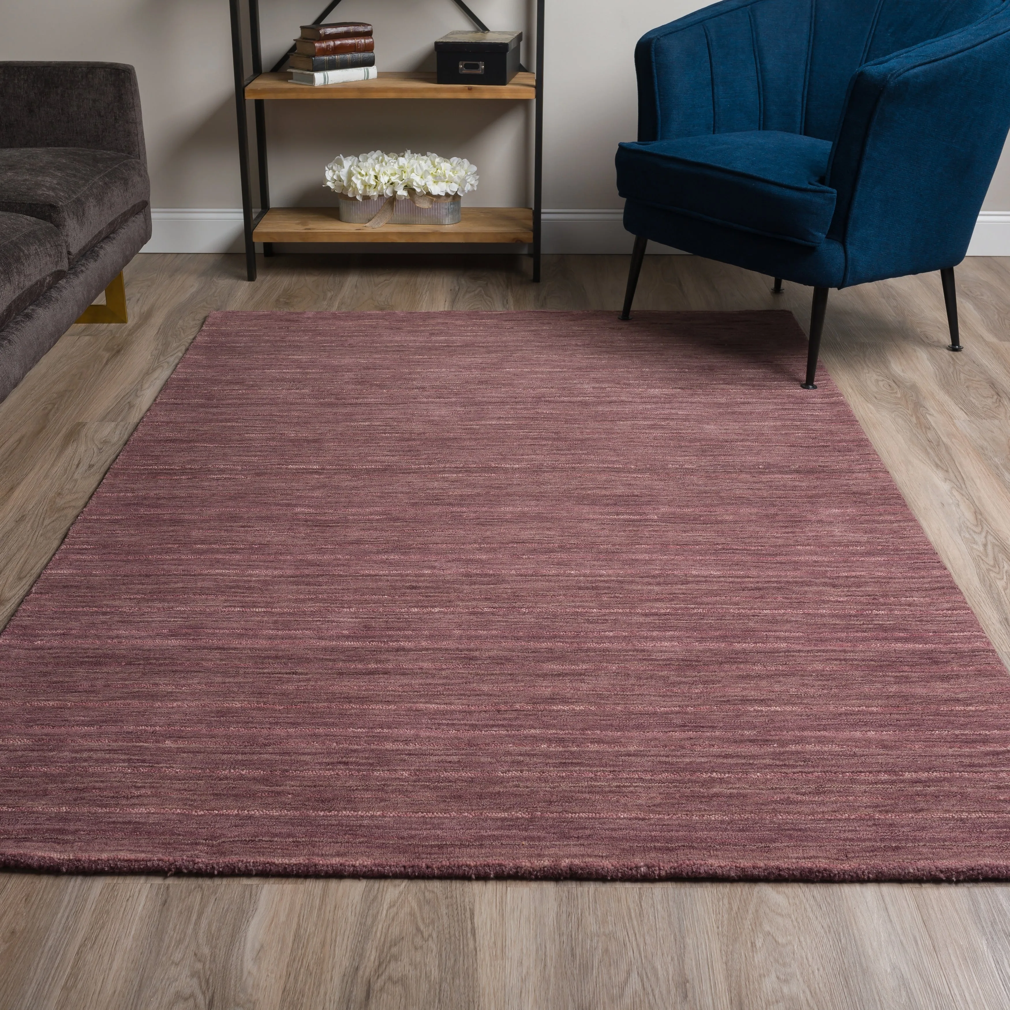 Addison Cooper Multi Shade Solid Wool Area Rug