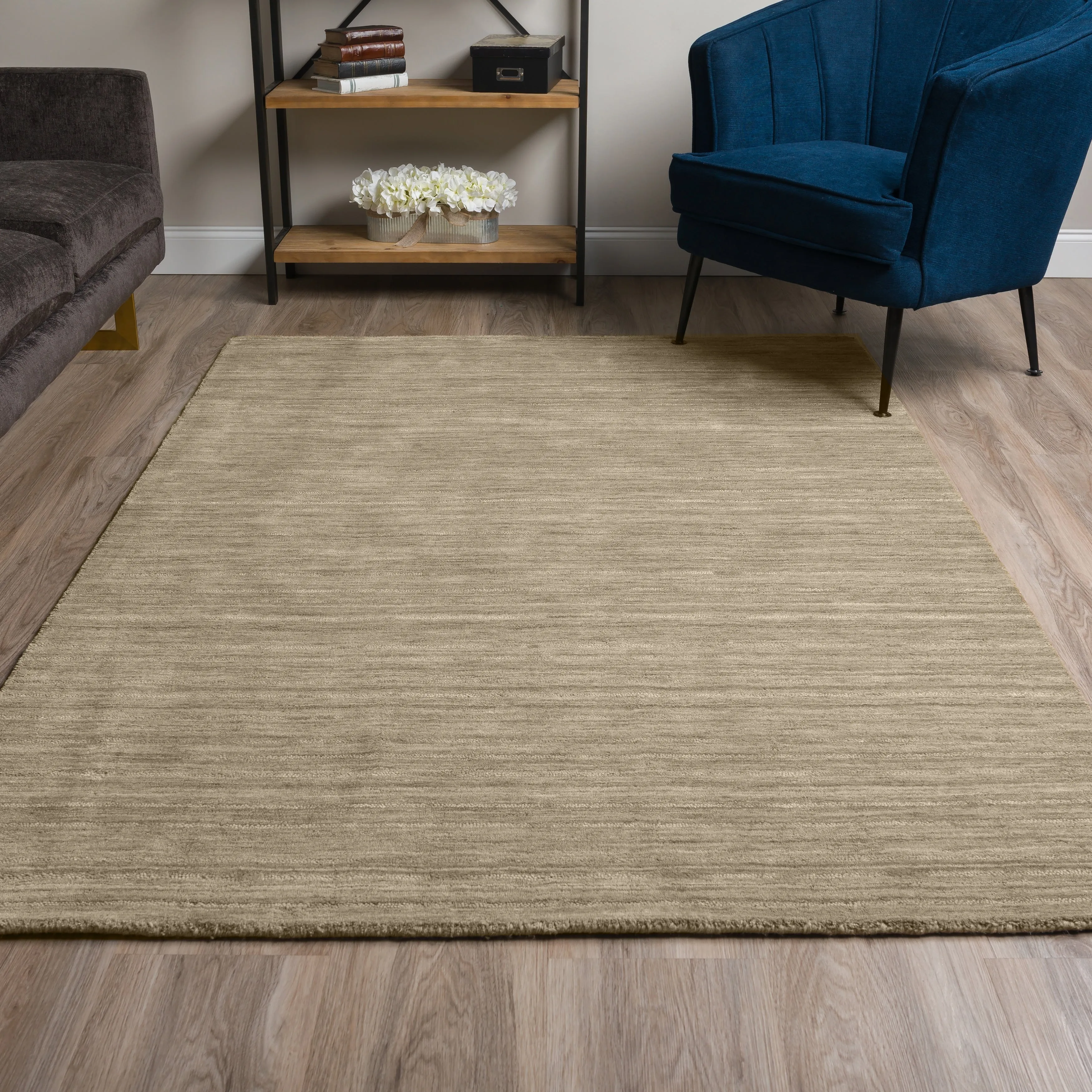 Addison Cooper Multi Shade Solid Wool Area Rug