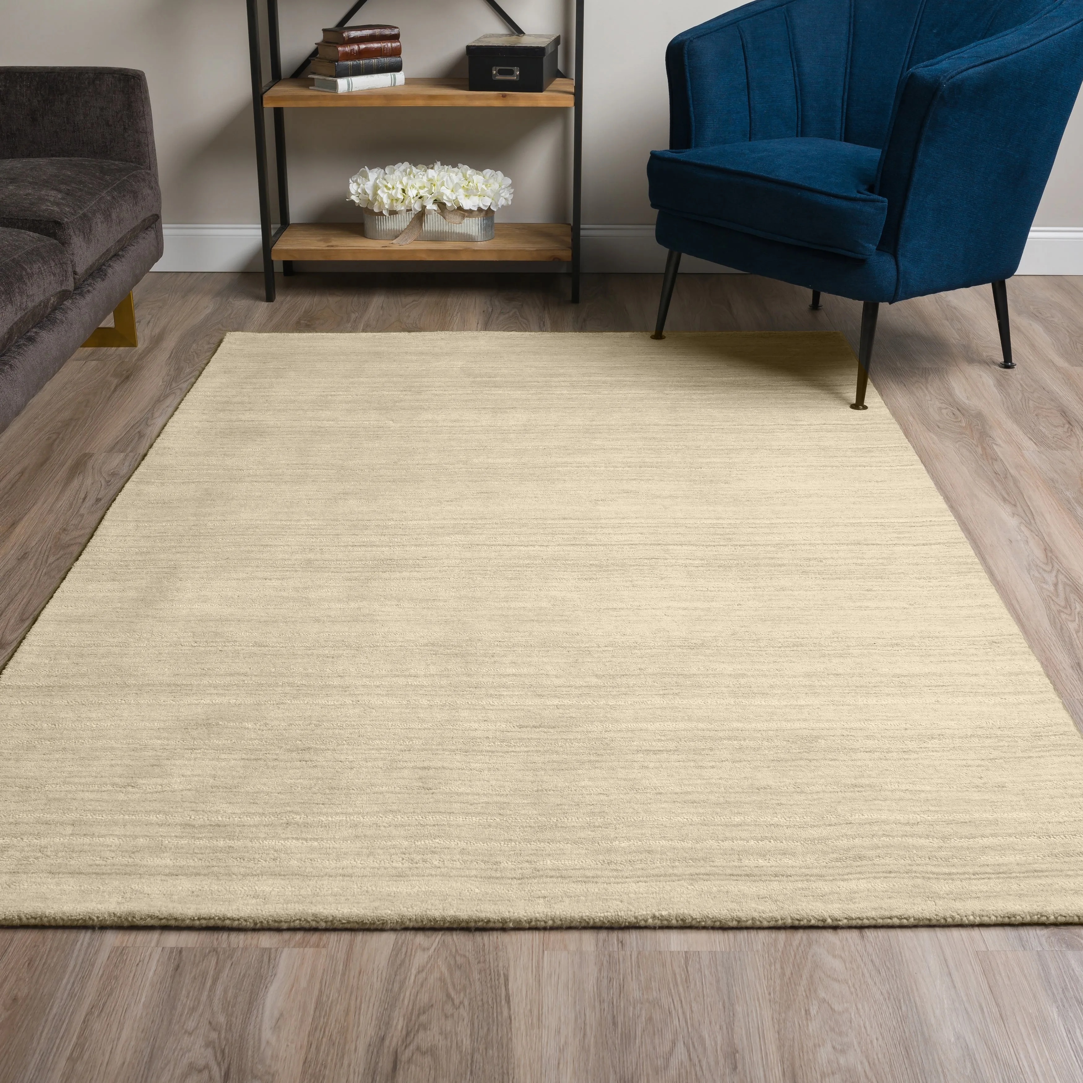 Addison Cooper Multi Shade Solid Wool Area Rug
