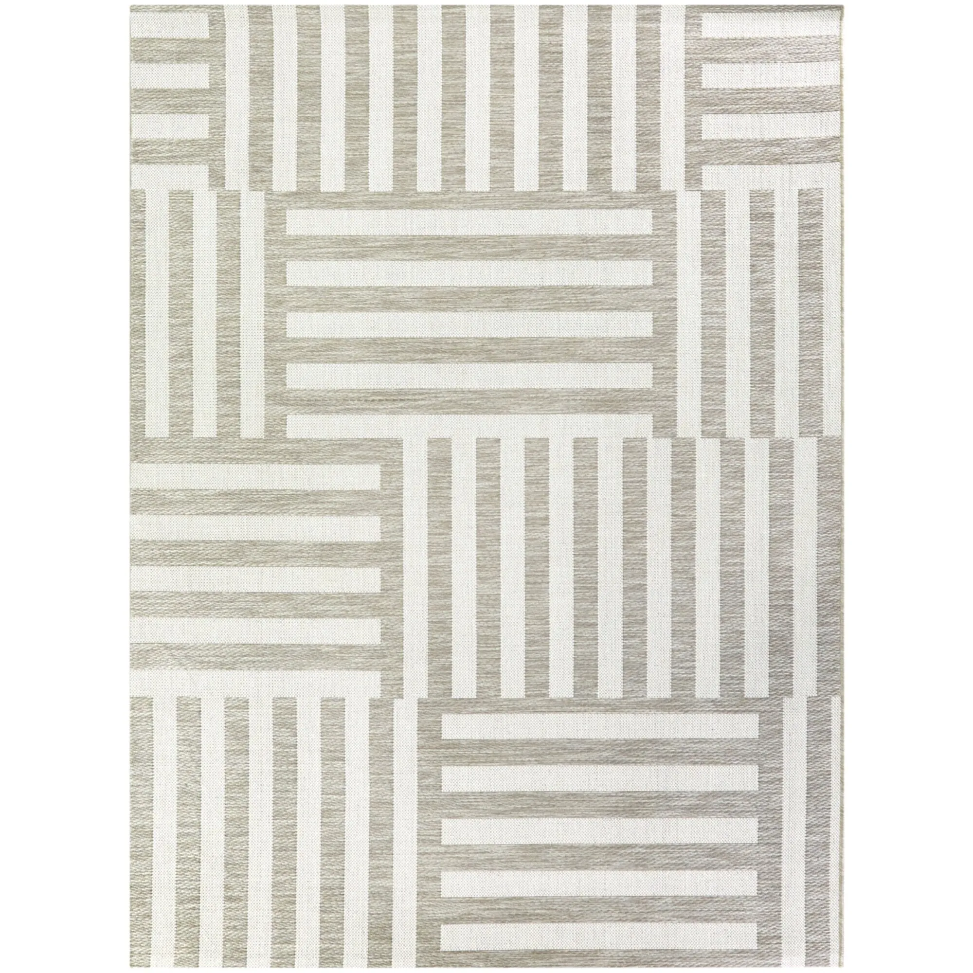Addison Geometric Striped Indoor/Outdoor Area Rug