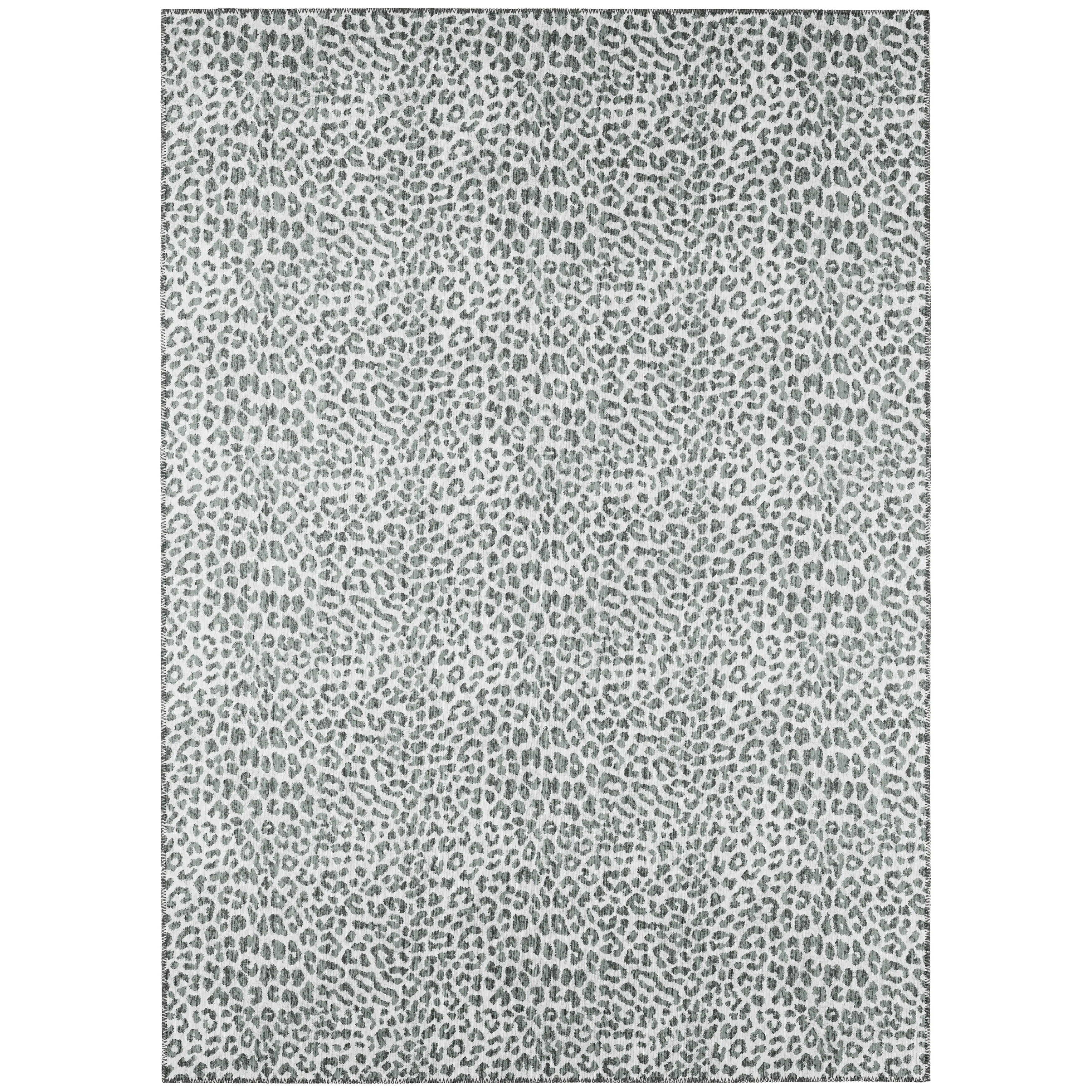 Addison Indoor/ Outdoor Safari Leopard Animal Print Washable Area Rug