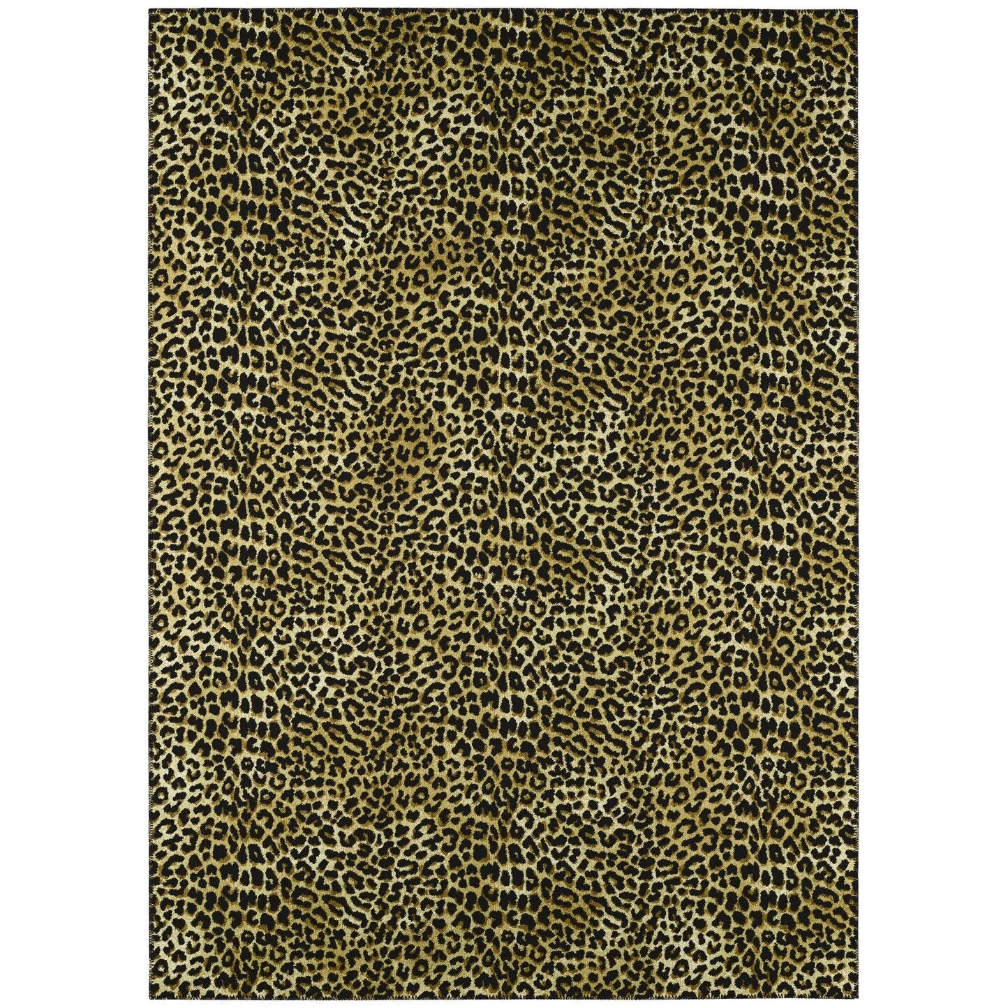 Addison Indoor/ Outdoor Safari Leopard Animal Print Washable Area Rug