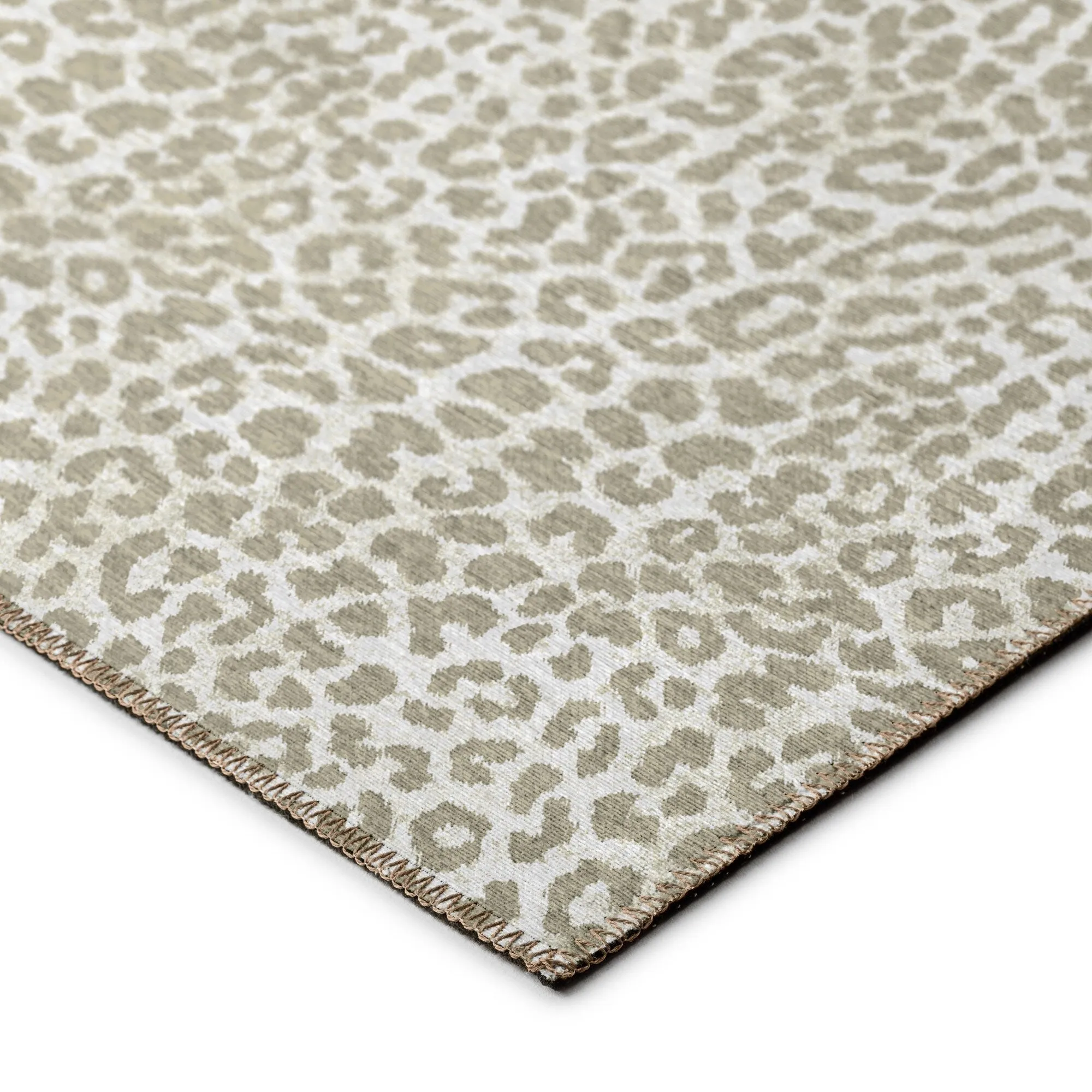 Addison Indoor/ Outdoor Safari Leopard Animal Print Washable Area Rug