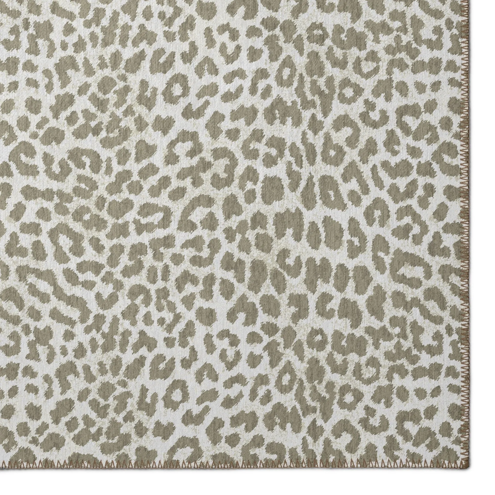 Addison Indoor/ Outdoor Safari Leopard Animal Print Washable Area Rug