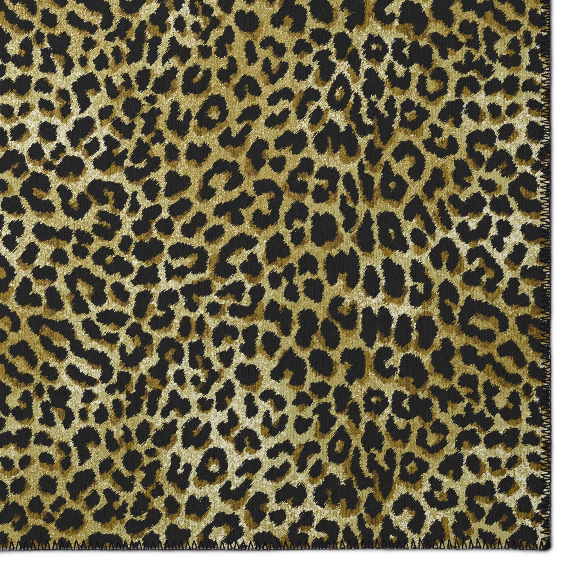 Addison Indoor/ Outdoor Safari Leopard Animal Print Washable Area Rug