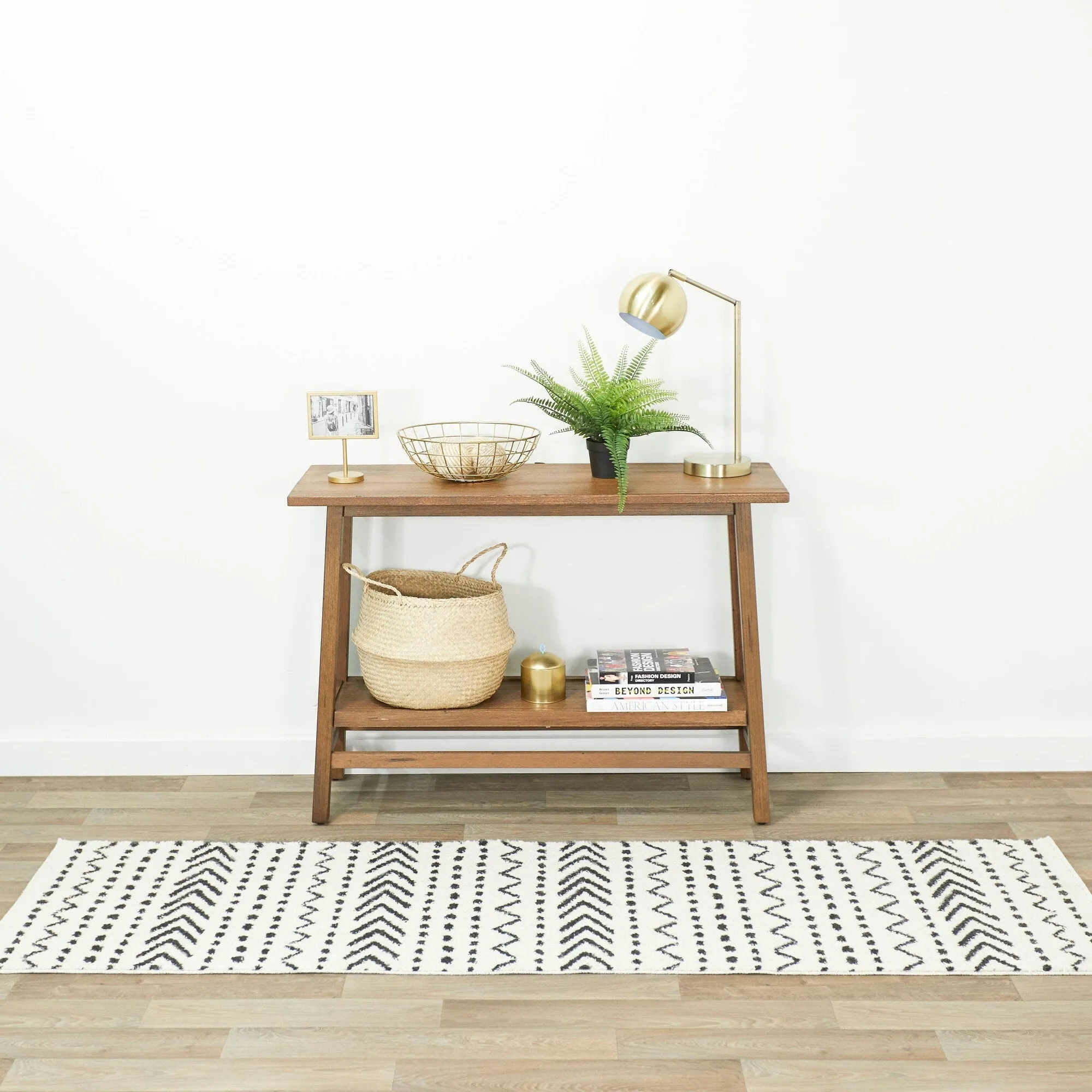Adebayo Geometric Striped Area Rug