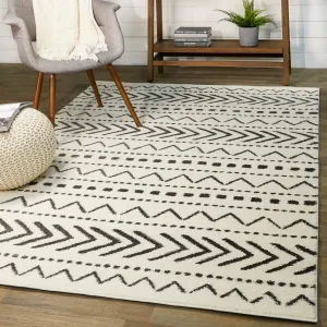 Adebayo Geometric Striped Area Rug