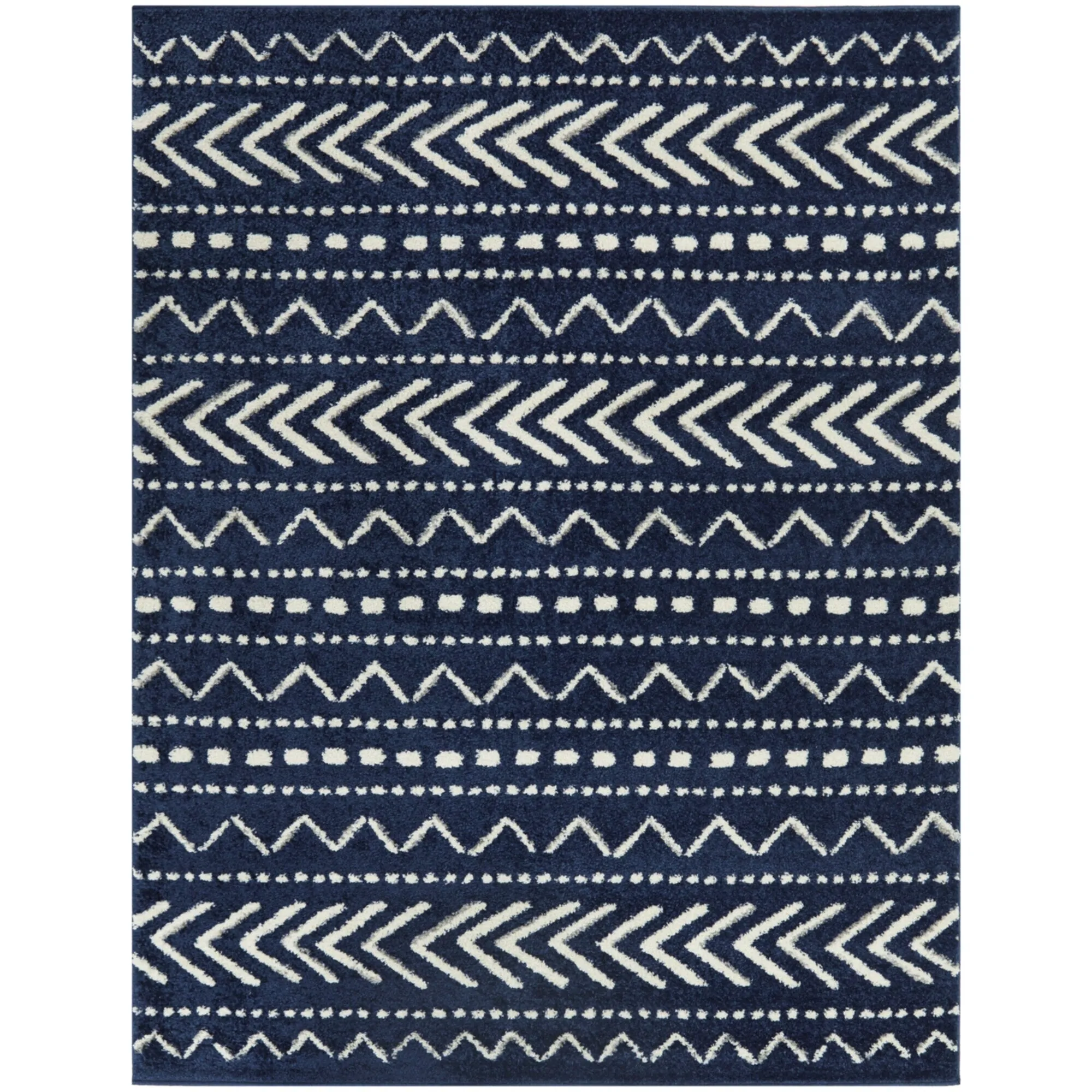 Adebayo Geometric Striped Area Rug