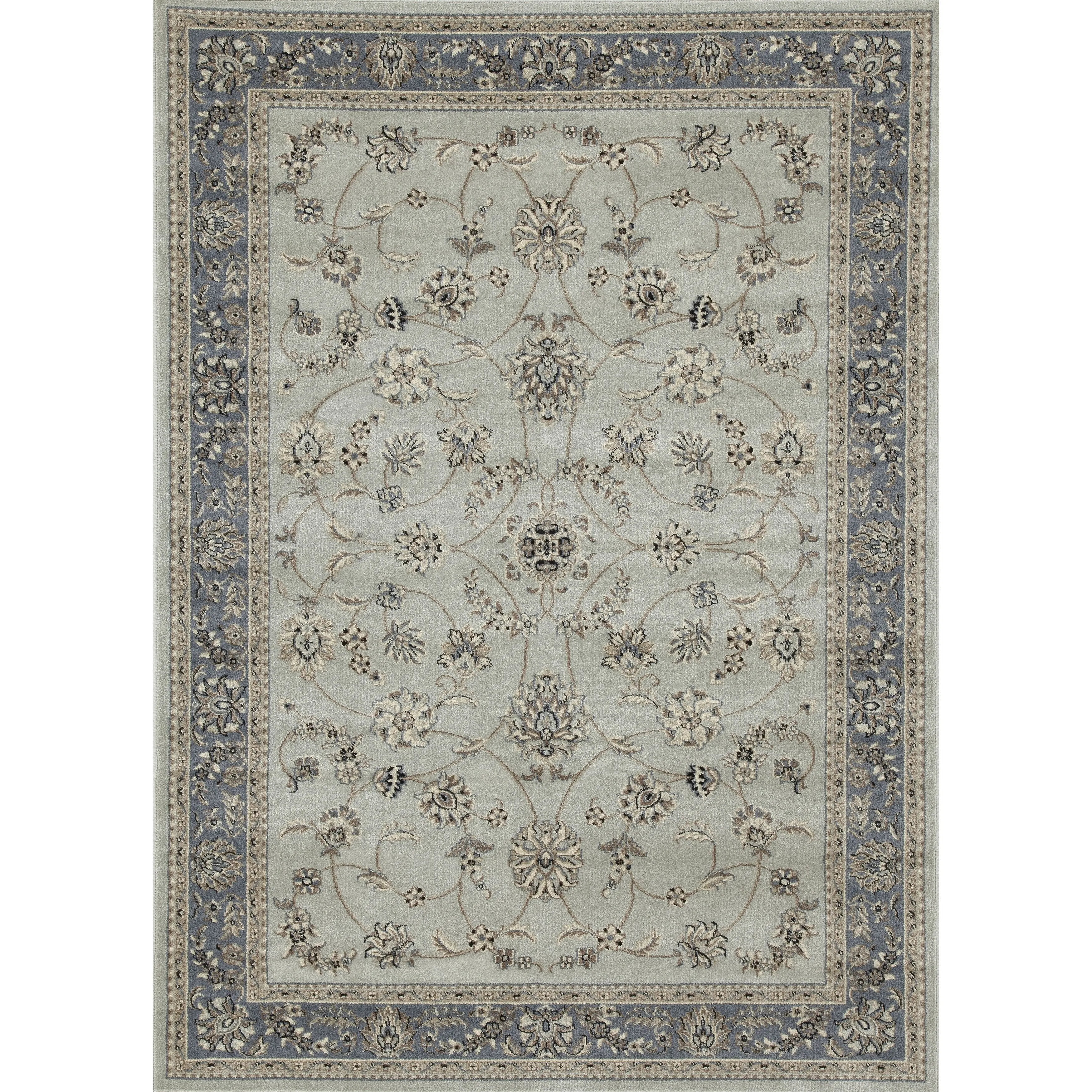 Admire Home Living Amalfi Traditional Scroll Pattern Area Rug