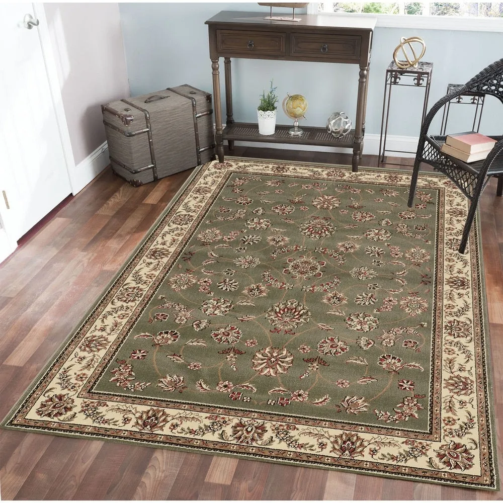 Admire Home Living Amalfi Traditional Scroll Pattern Area Rug