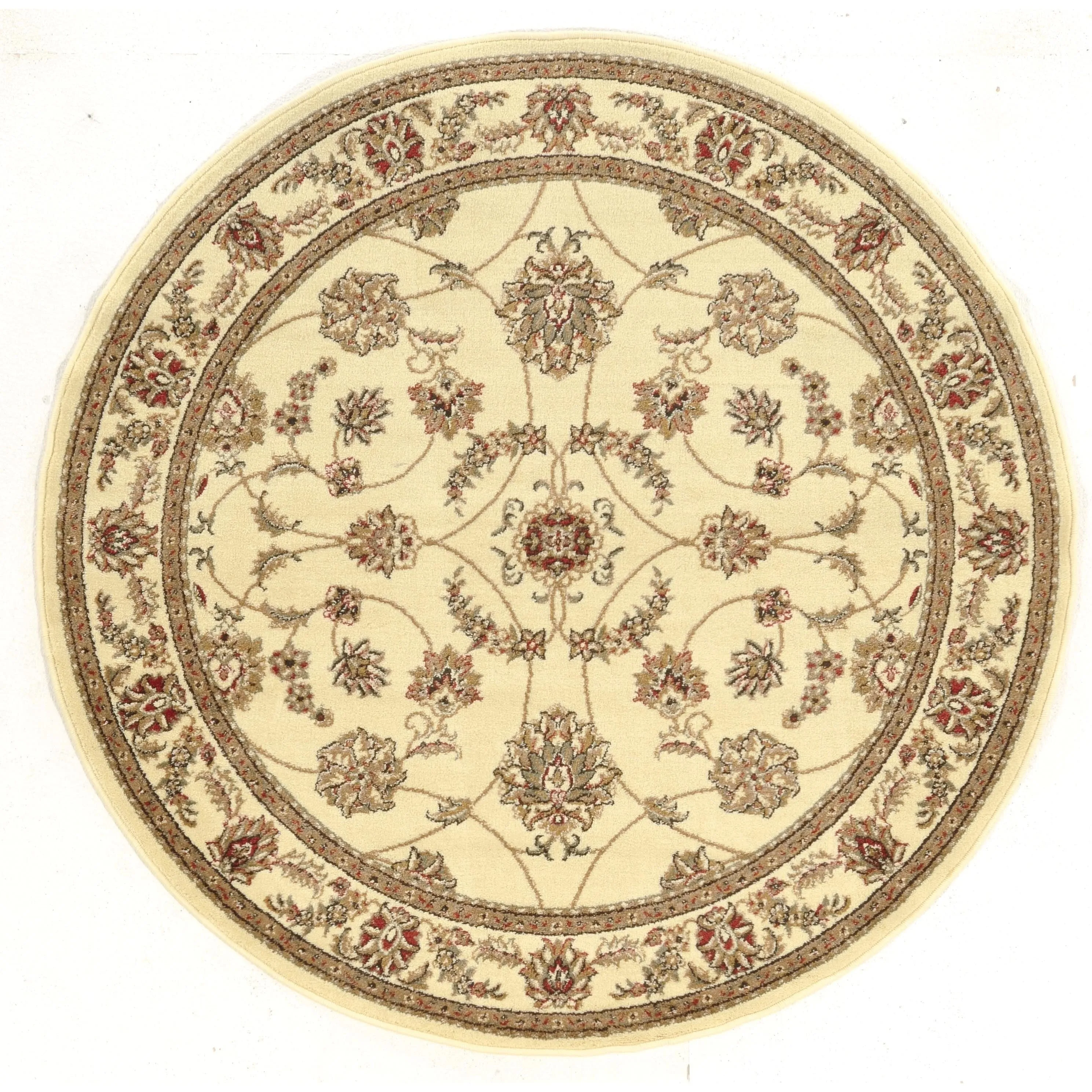 Admire Home Living Amalfi Traditional Scroll Pattern Area Rug