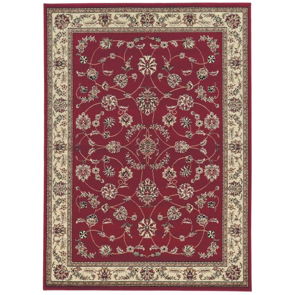 Admire Home Living Amalfi Traditional Scroll Pattern Area Rug