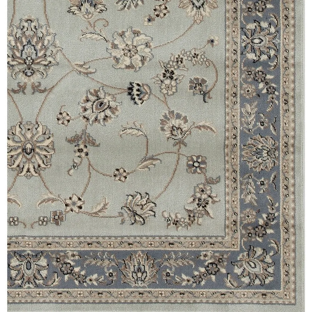 Admire Home Living Amalfi Traditional Scroll Pattern Area Rug