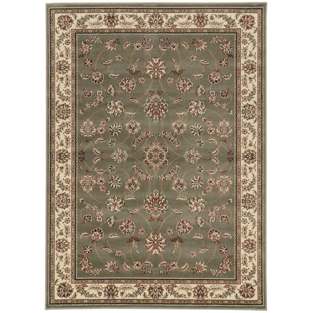 Admire Home Living Amalfi Traditional Scroll Pattern Area Rug