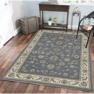 Admire Home Living Amalfi Traditional Scroll Pattern Area Rug