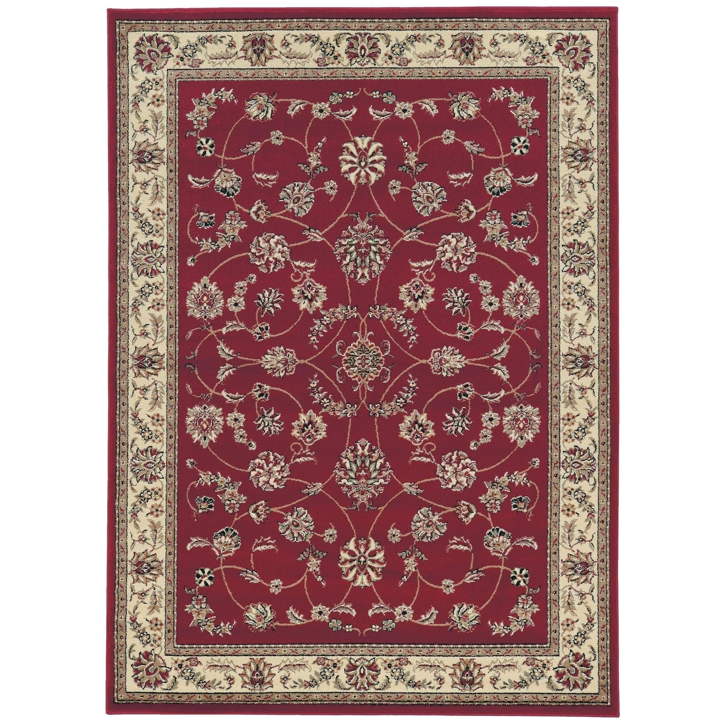 Admire Home Living Amalfi Traditional Scroll Pattern Area Rug