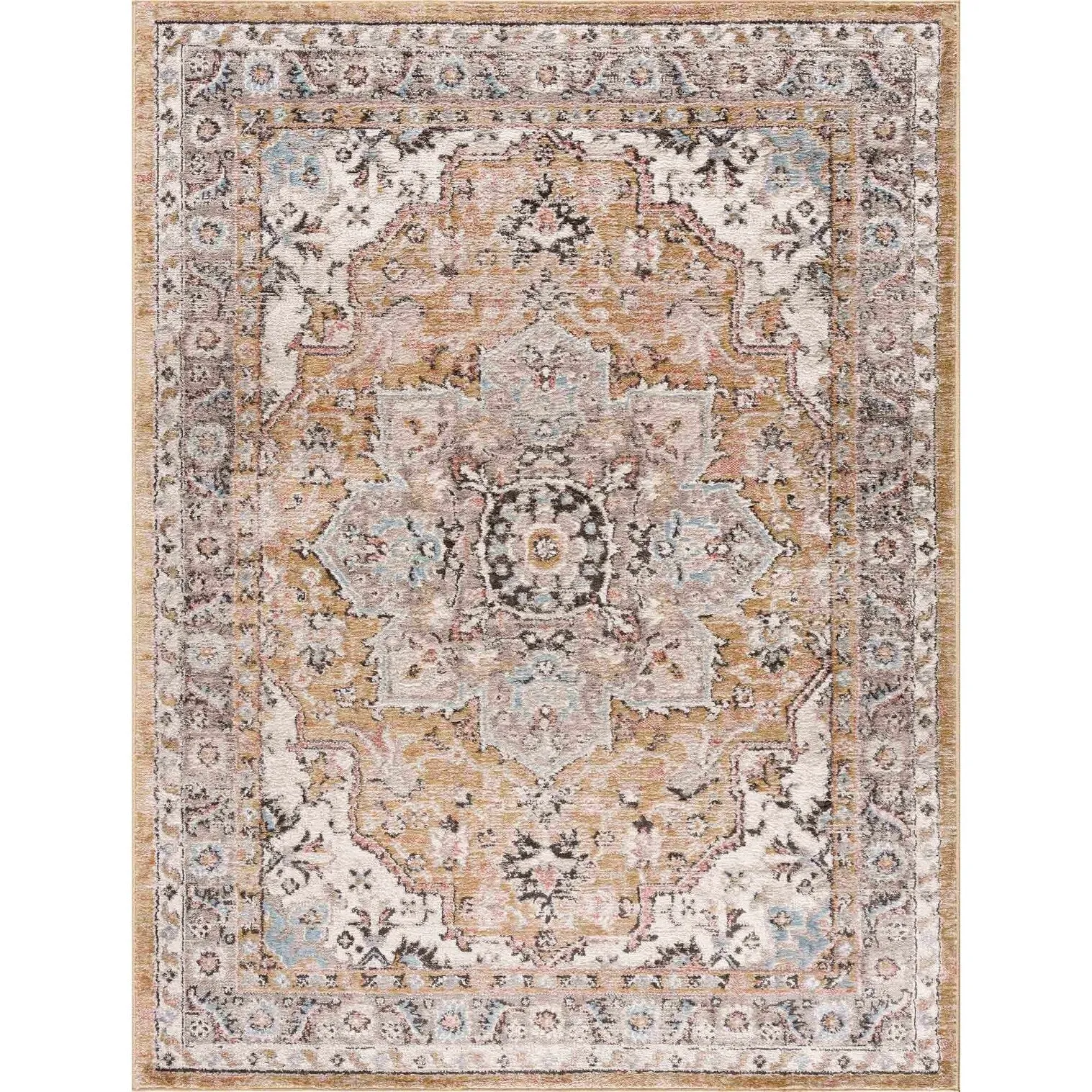 Albie Oriental Persian Medallion Area Rug