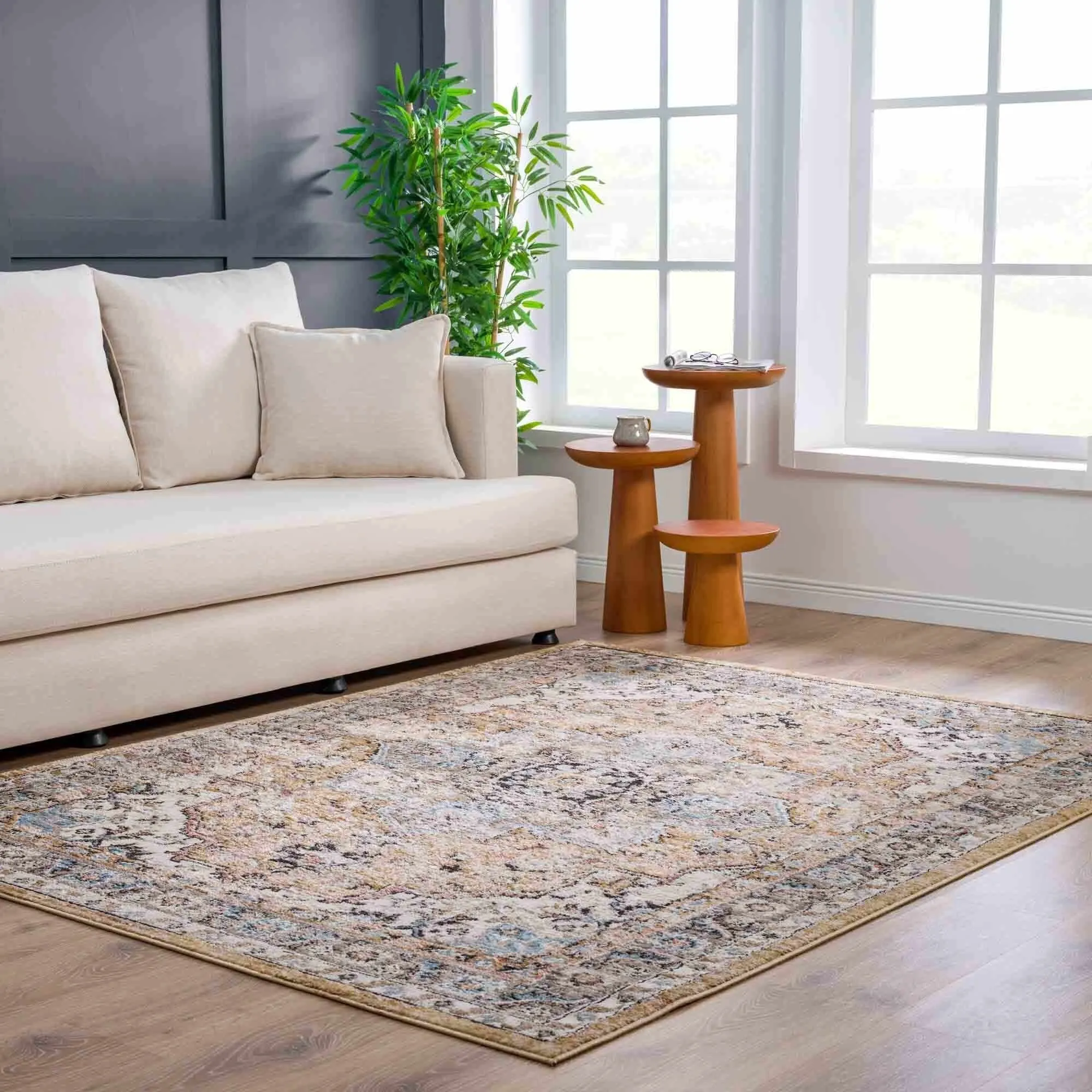 Albie Oriental Persian Medallion Area Rug