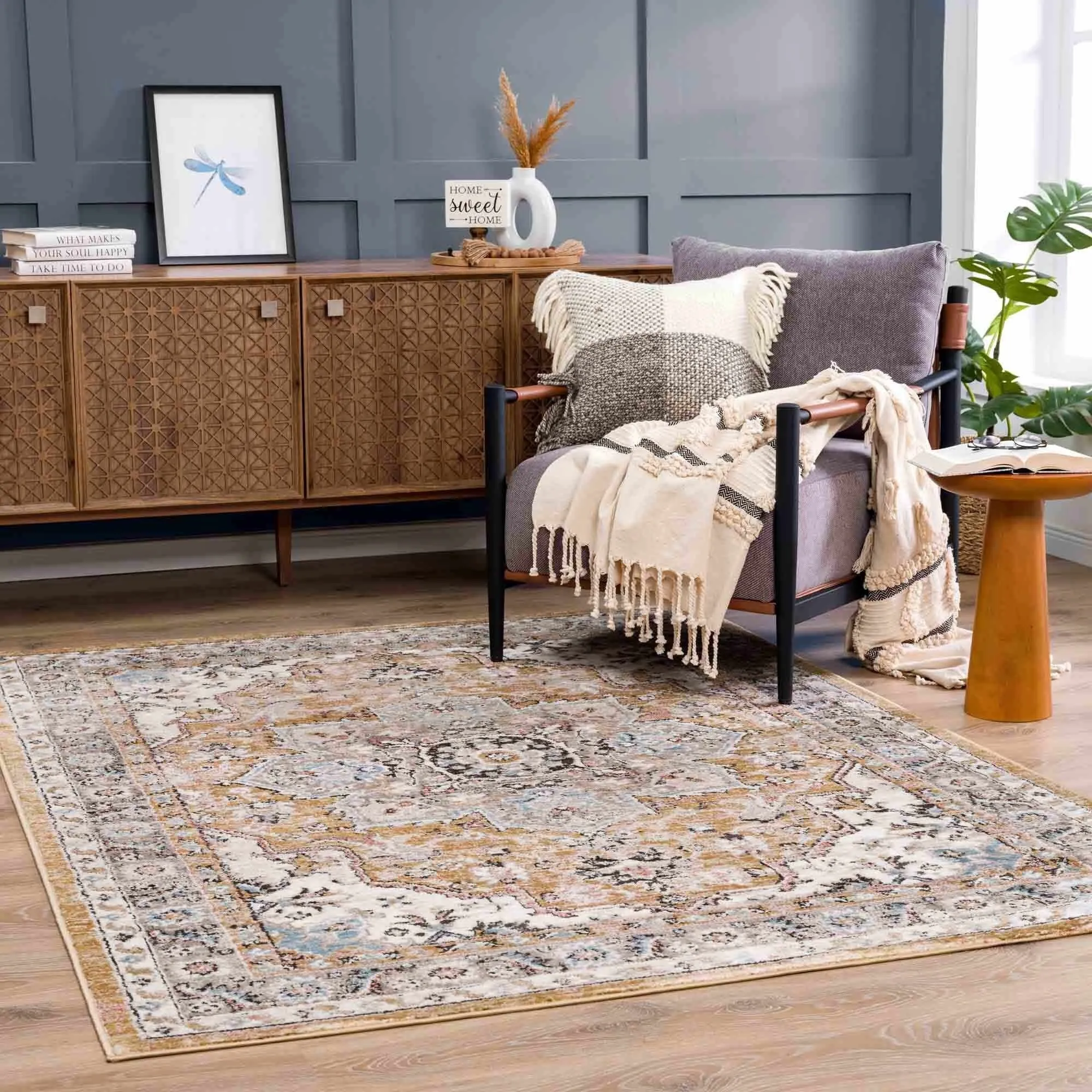 Albie Oriental Persian Medallion Area Rug