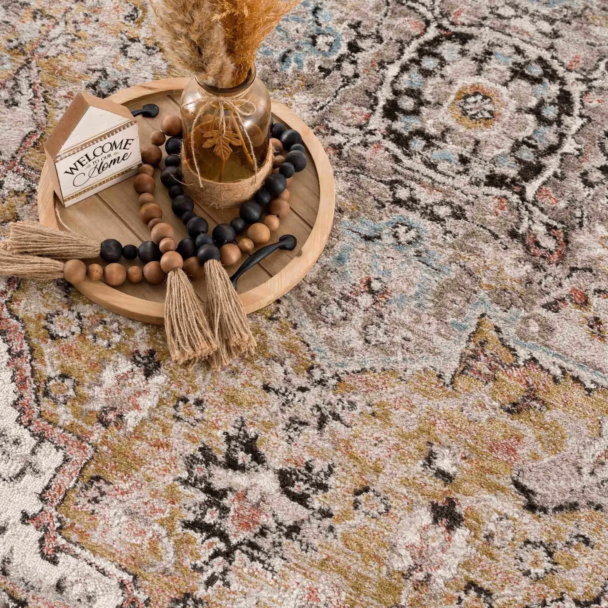 Albie Oriental Persian Medallion Area Rug