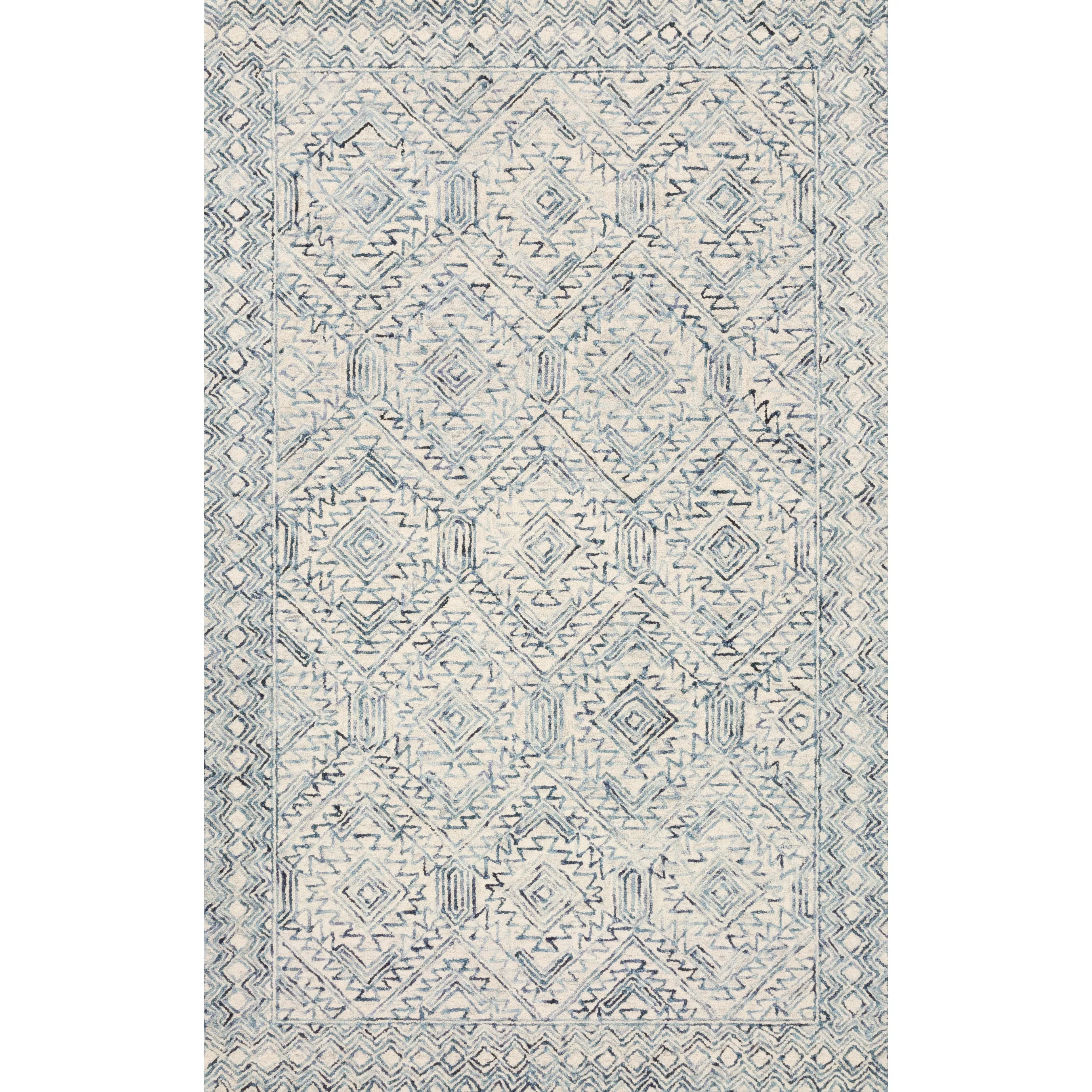 Alexander Home Aspen Bluestone Hand-tufted Wool Area Rug