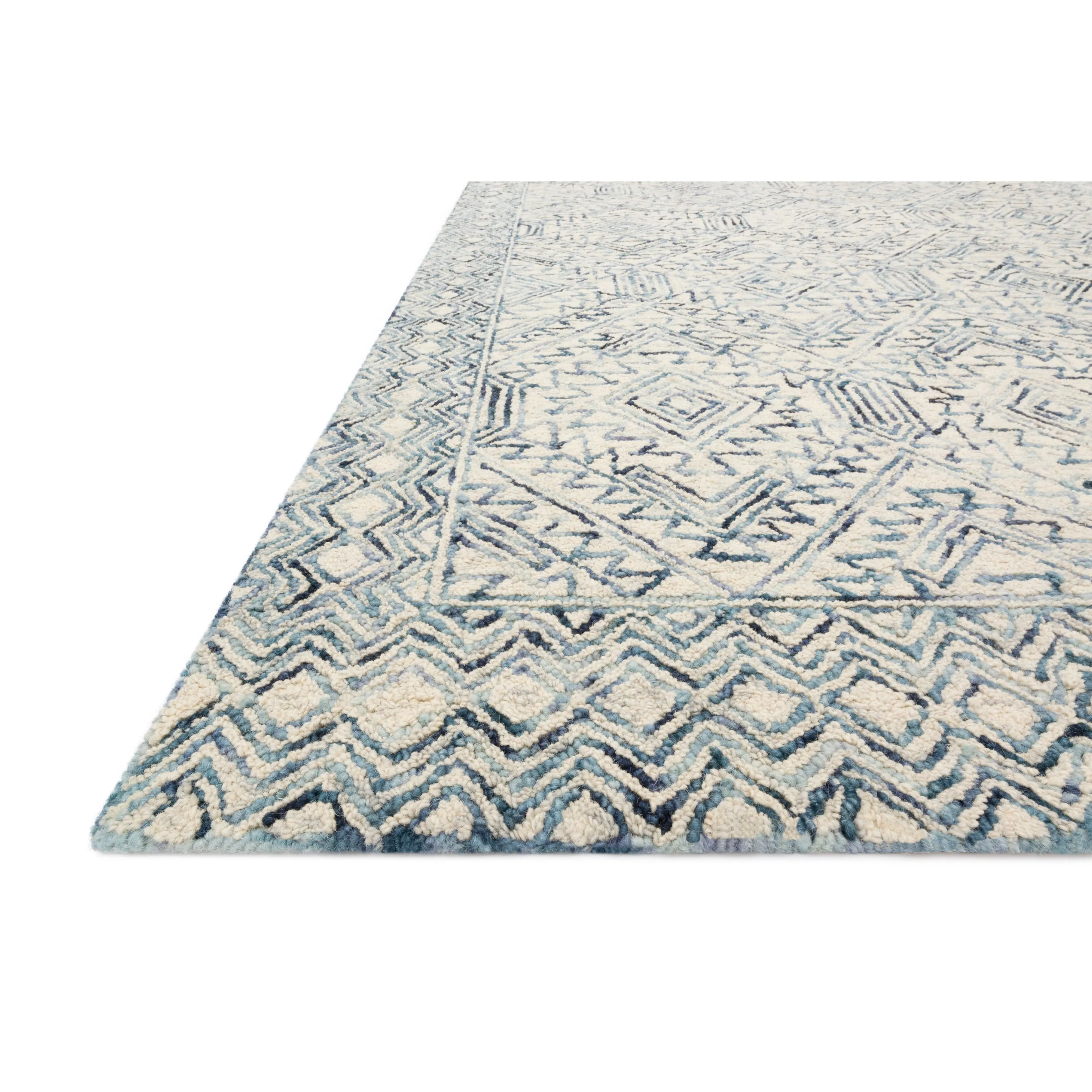 Alexander Home Aspen Bluestone Hand-tufted Wool Area Rug