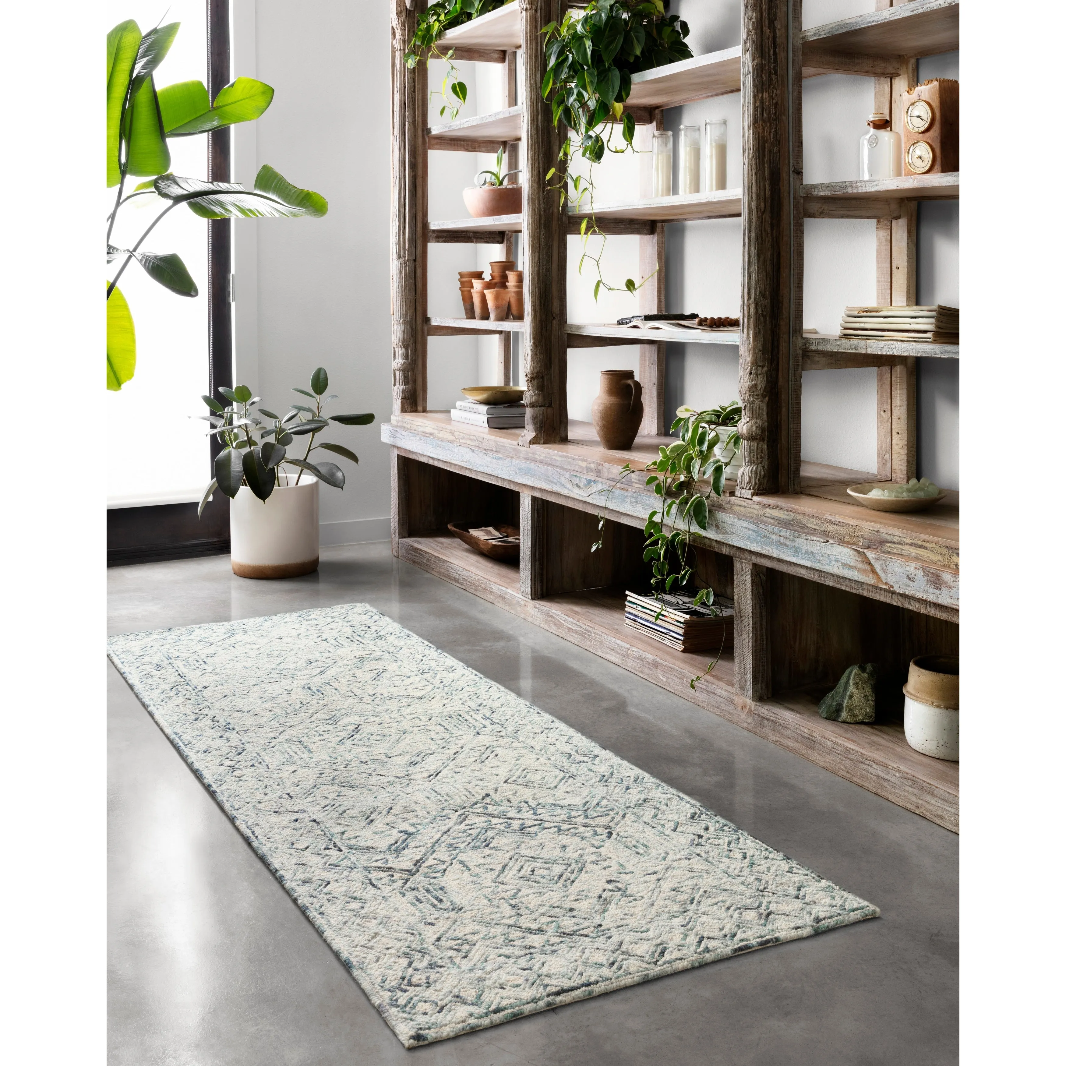 Alexander Home Aspen Bluestone Hand-tufted Wool Area Rug
