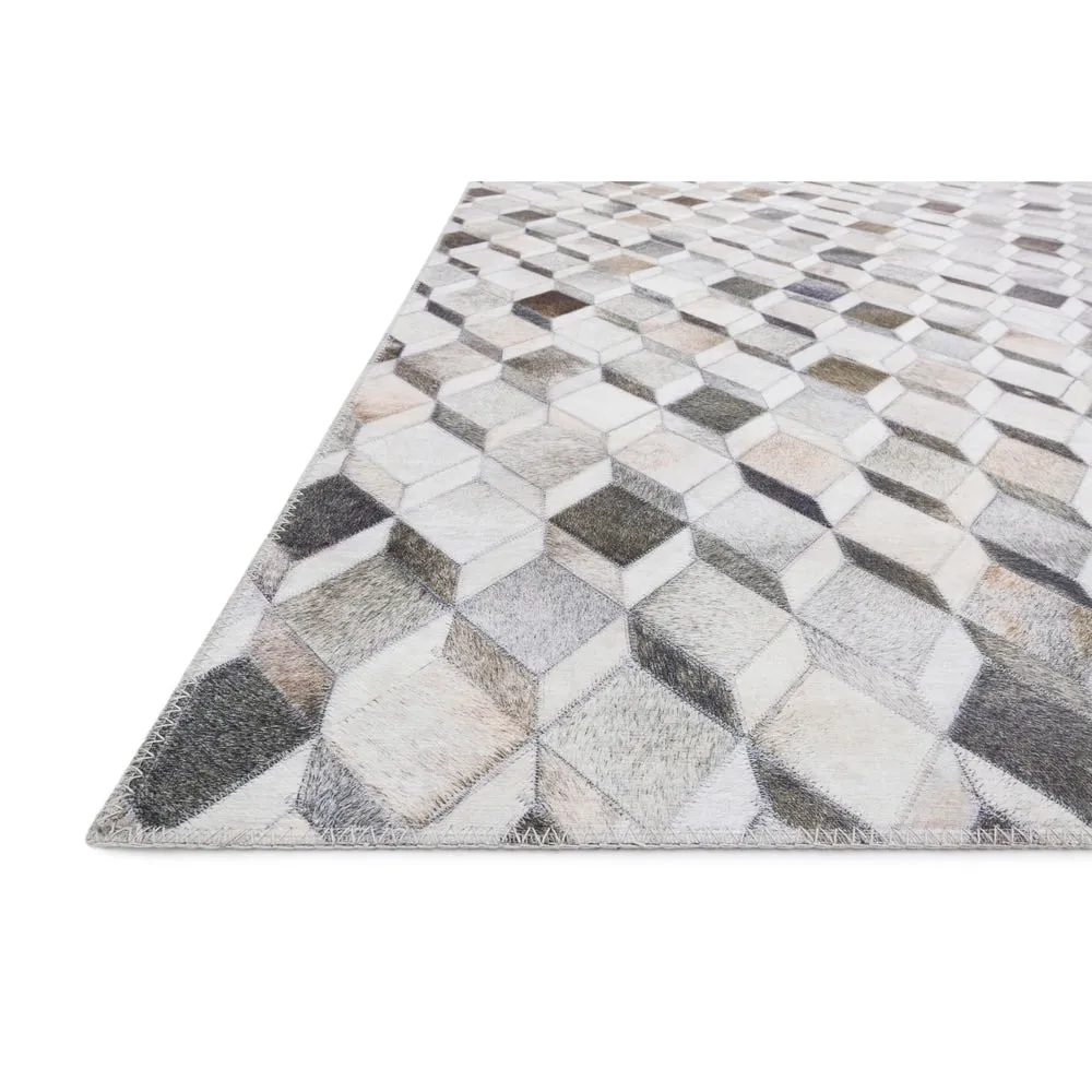 Alexander Home Davide Printed Faux Cowhide Area Rug