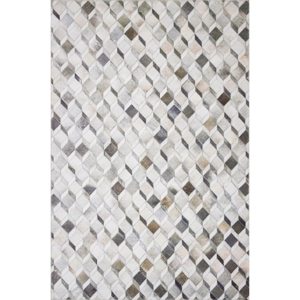 Alexander Home Davide Printed Faux Cowhide Area Rug