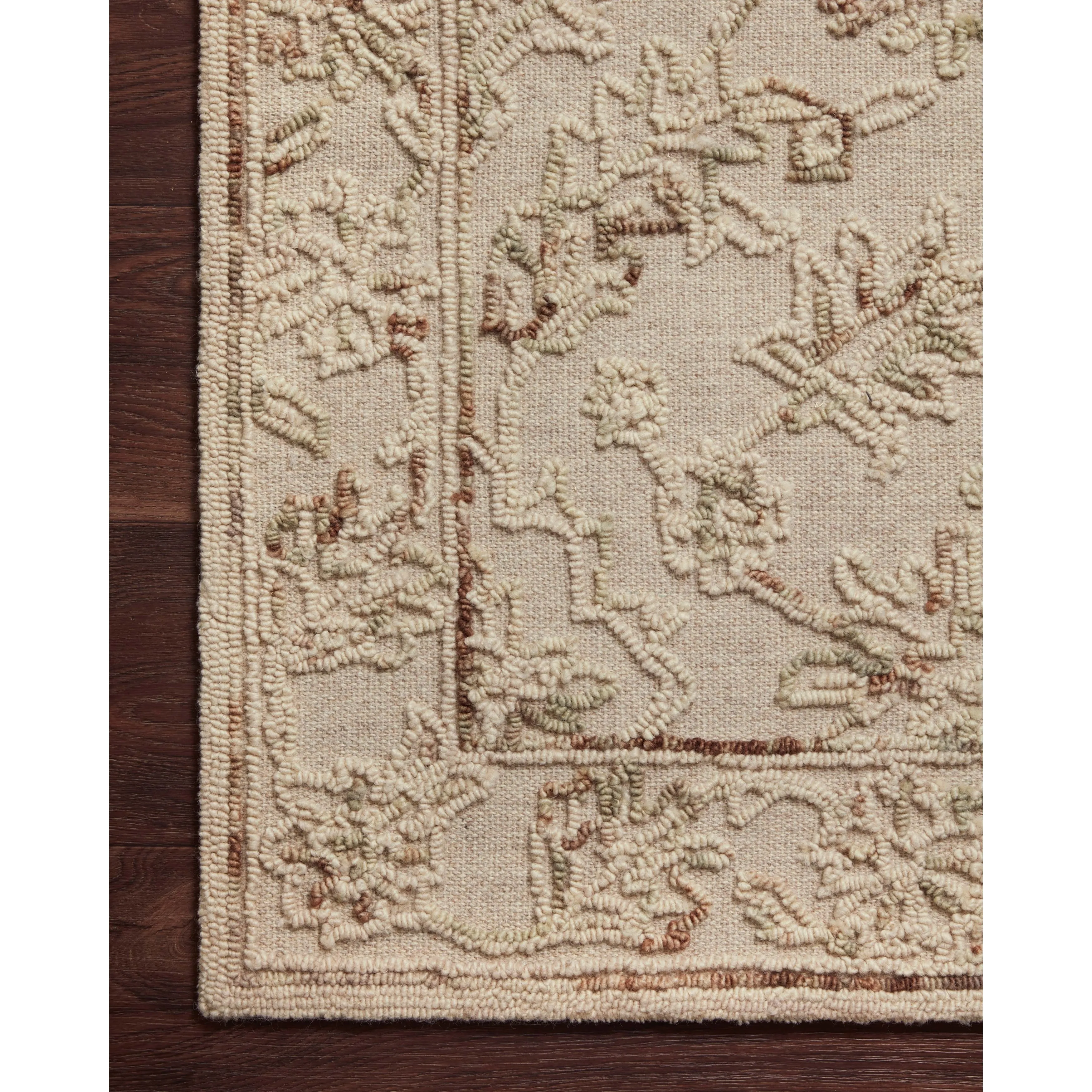 Alexander Home Diana Floral Wool Hooked Area Rug