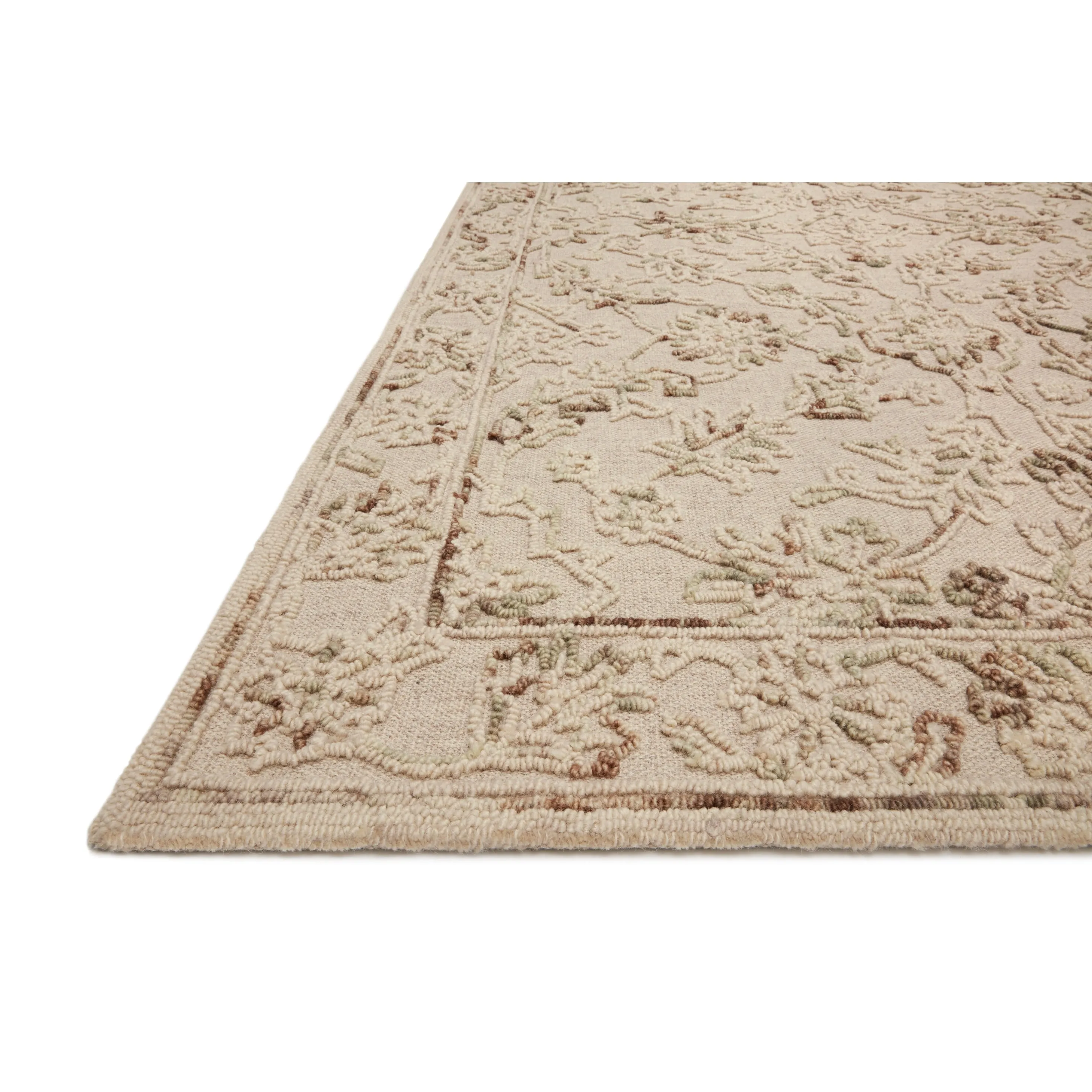 Alexander Home Diana Floral Wool Hooked Area Rug