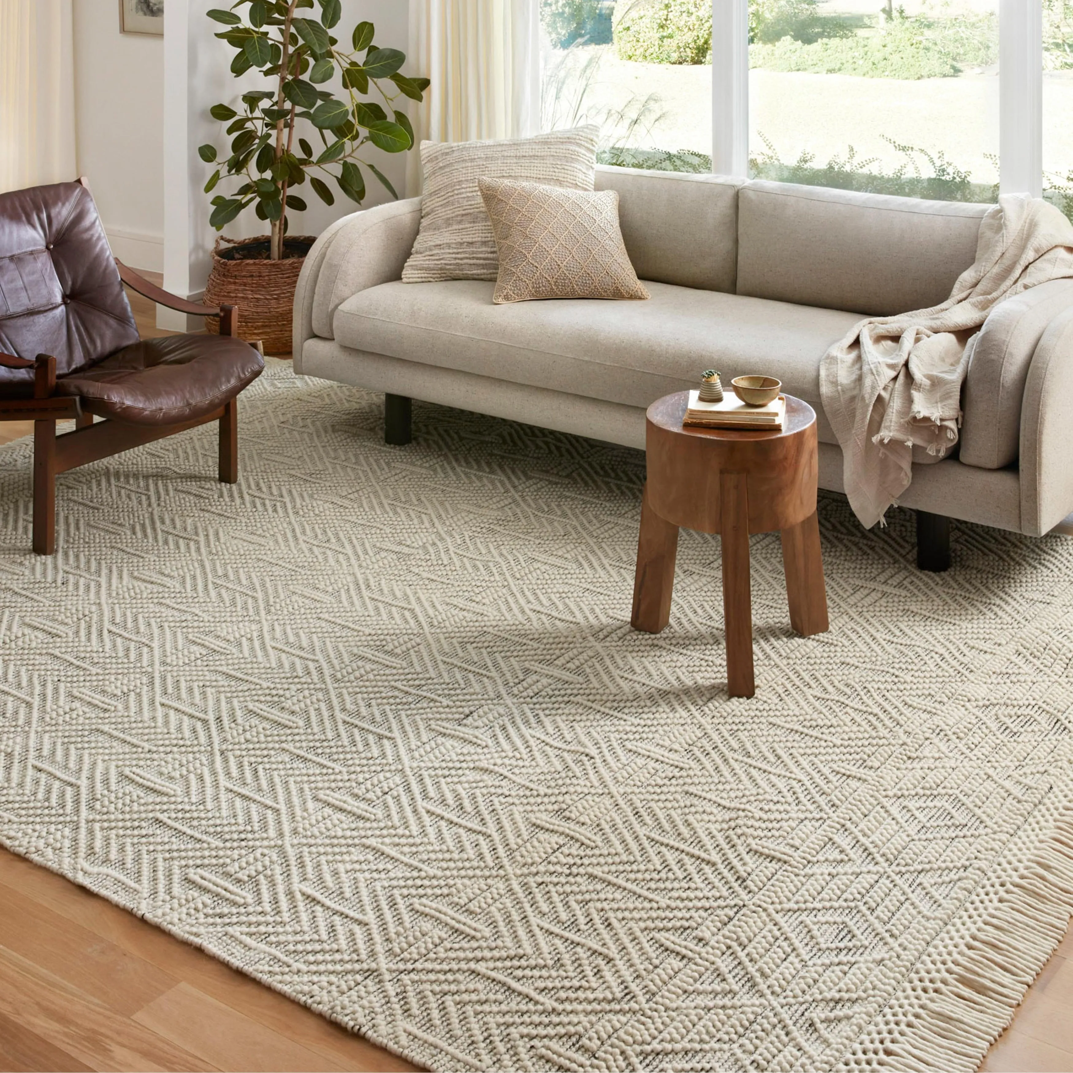 Alexander Home Joanna Farmhouse Hand Woven Area Rug