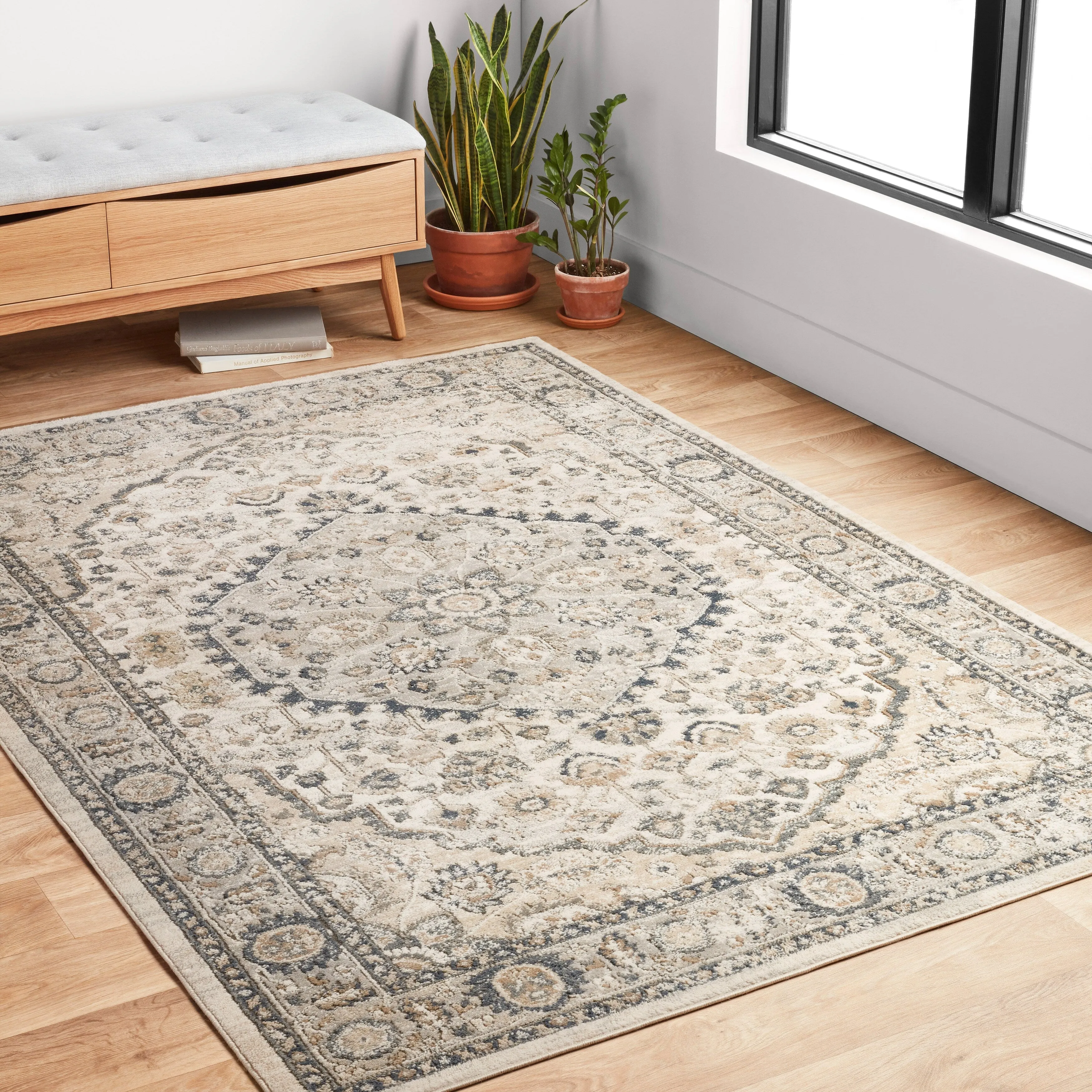 Alexander Home Josefina Floral & Medallion Traditional Area Rug