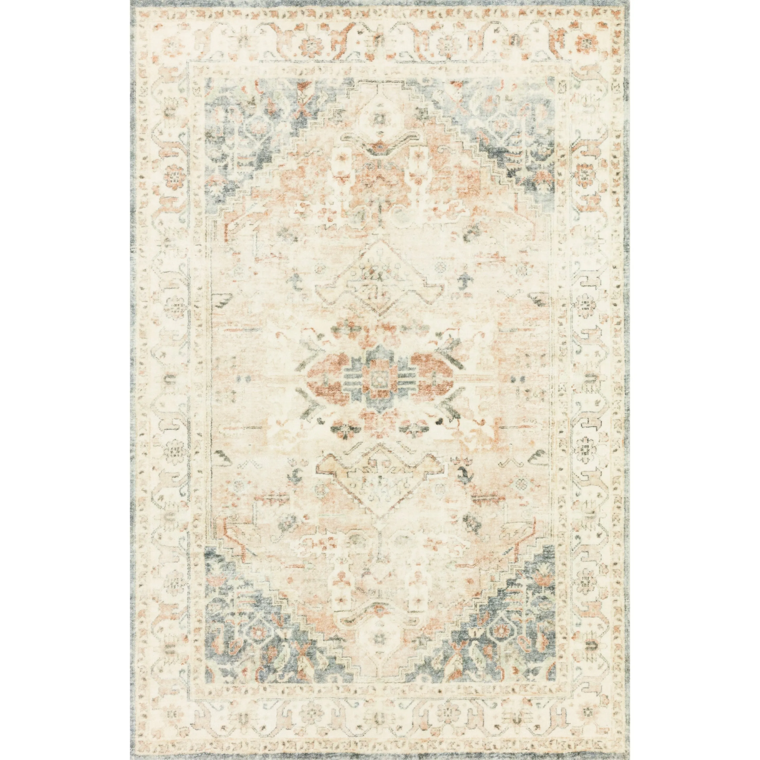Alexander Home Juliet Ultra-soft Distressed Framed Persian Rug