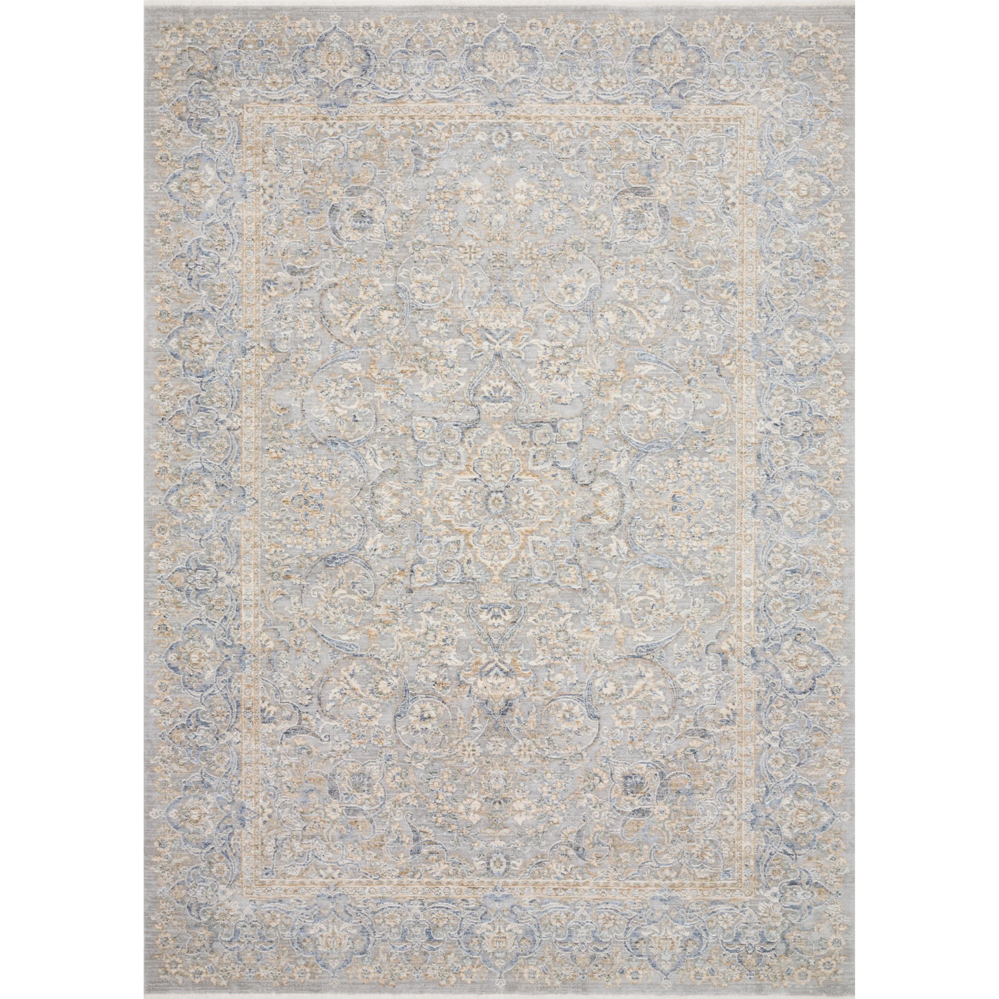 Alexander Home Malina Distressed Traditional Botanical Persian Rug