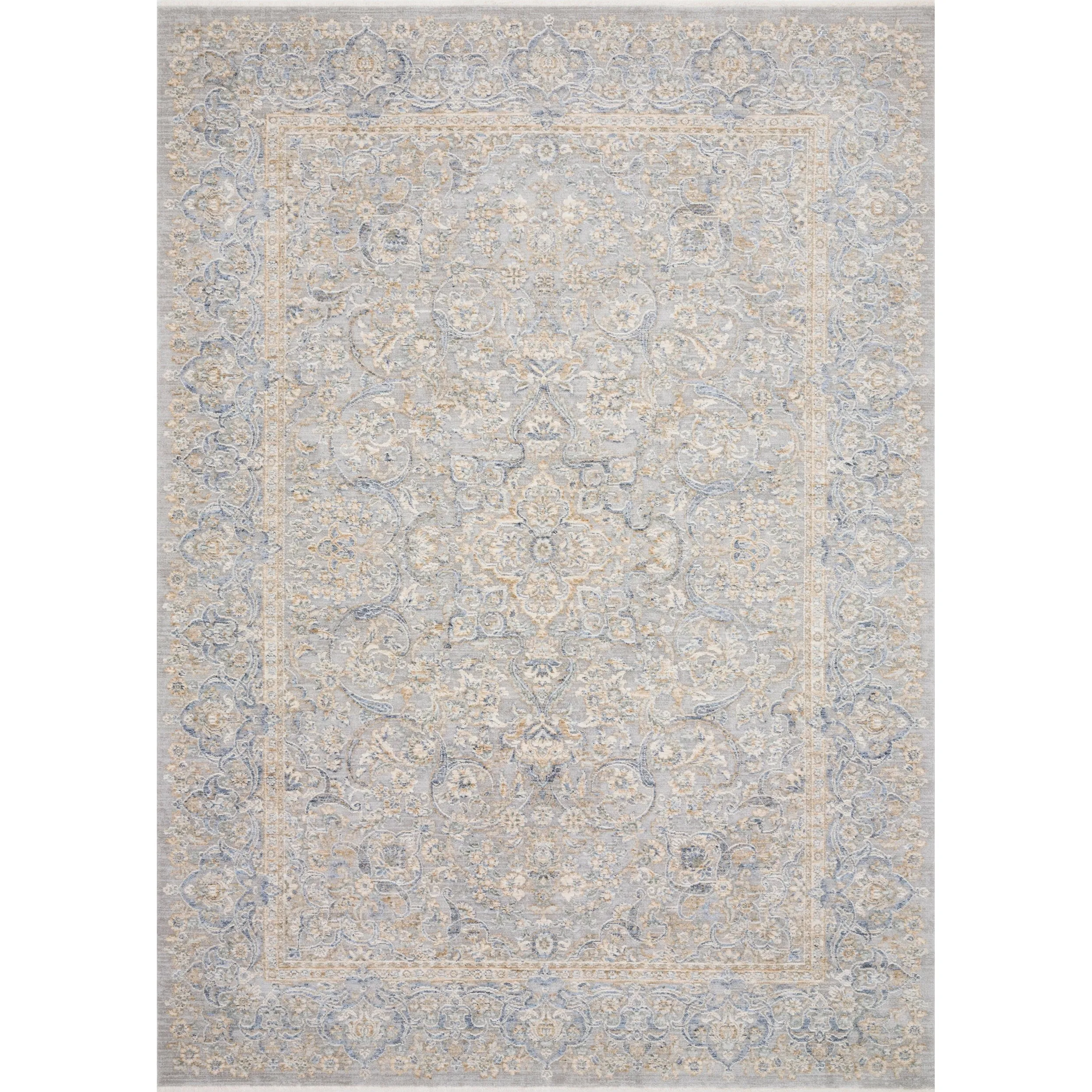 Alexander Home Malina Distressed Traditional Botanical Persian Rug
