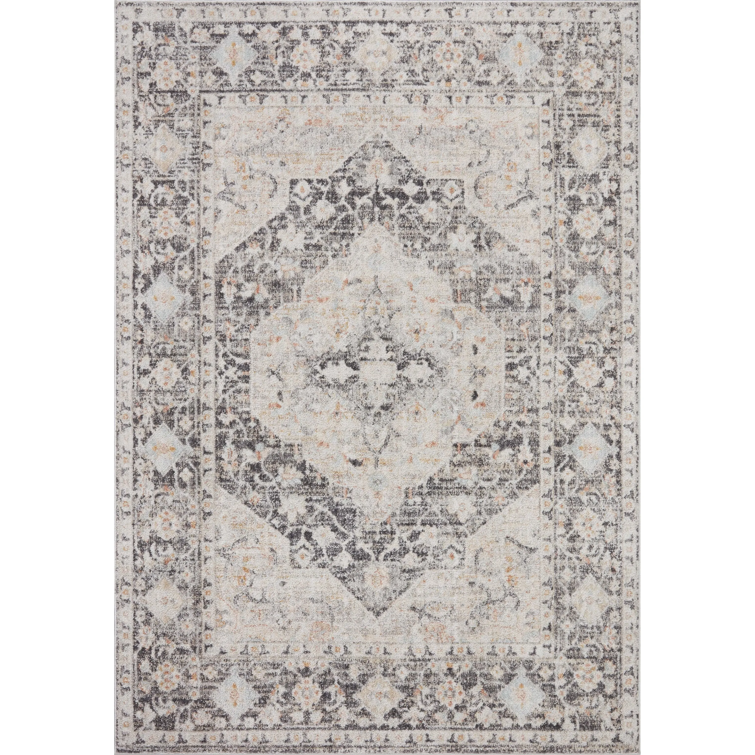 Alexander Home Marilyn Medallion Distressed Oriental Area Rug