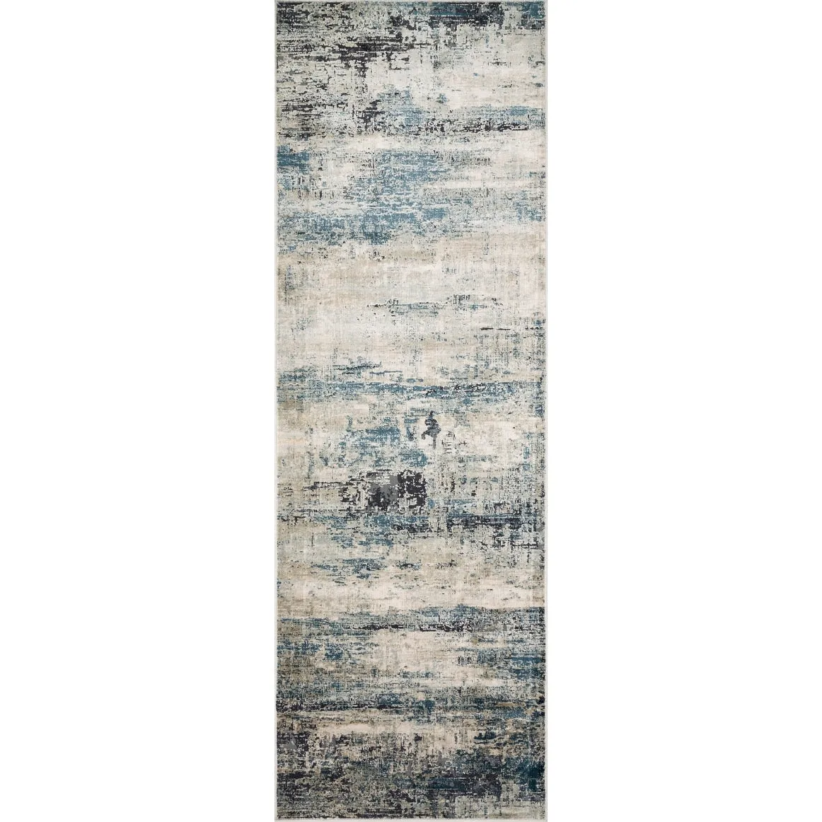 Alexander Home Mid-Century Modern Ocean Distressed Area Rug