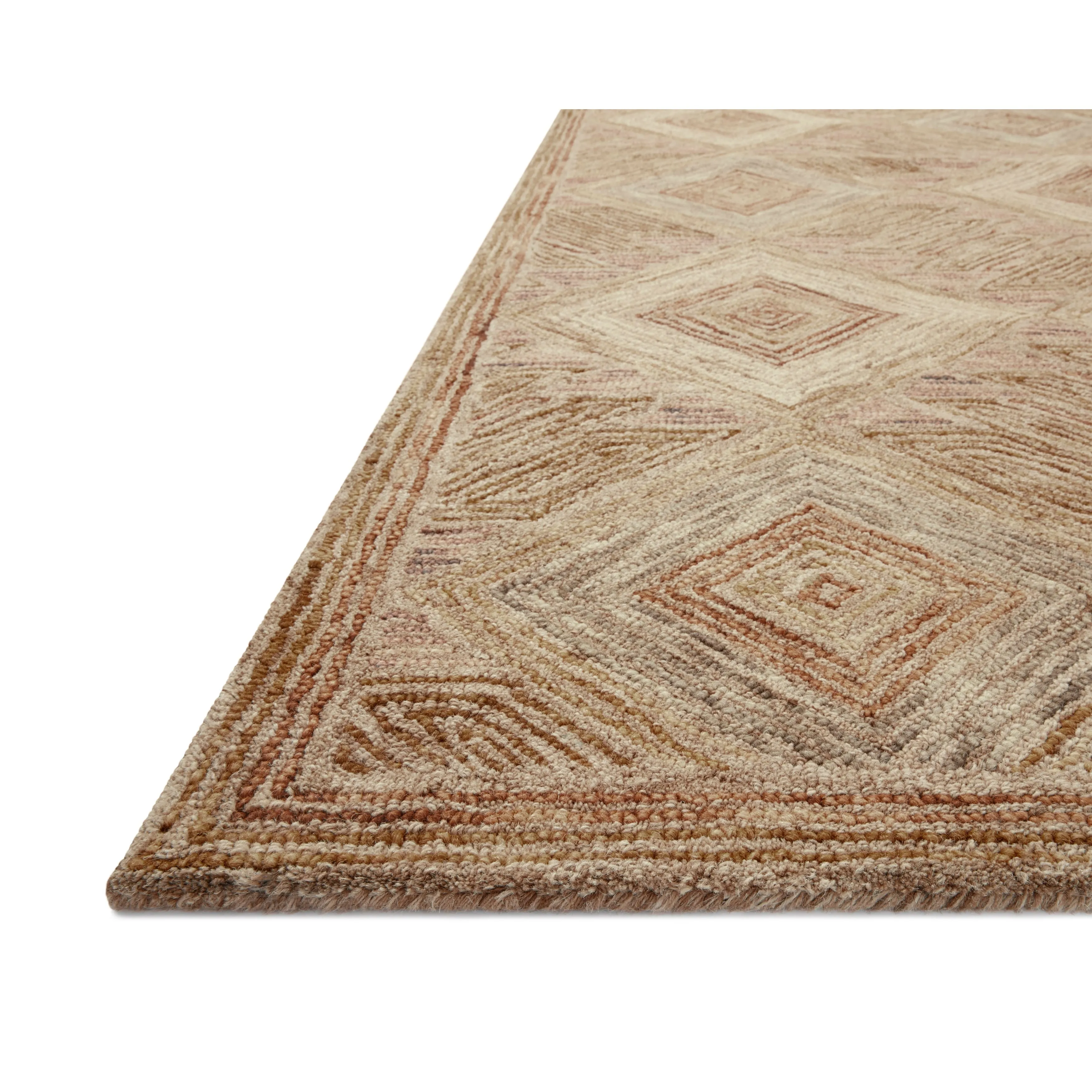 Alexander Home Palazzo Diamond 100% Wool Hand-Tufted Area Rug