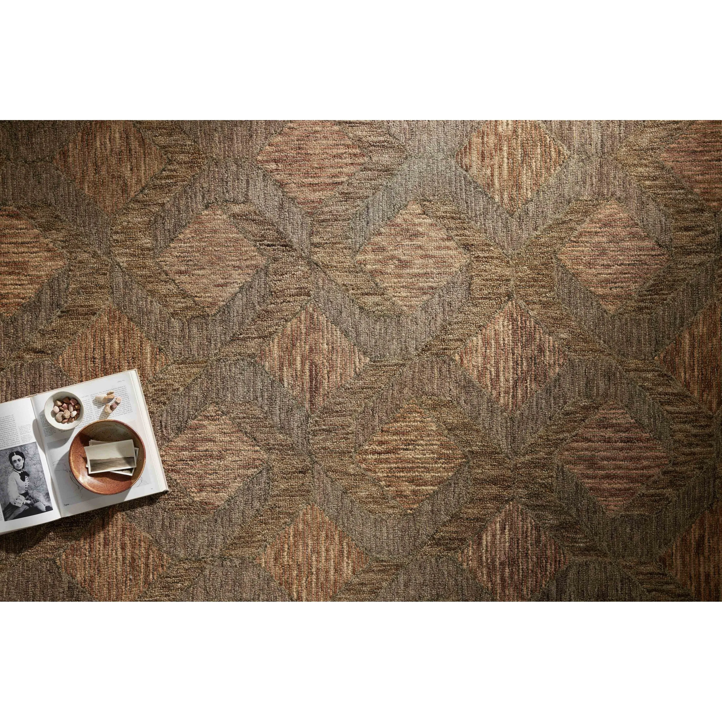 Alexander Home Palazzo Diamond 100% Wool Hand-Tufted Area Rug