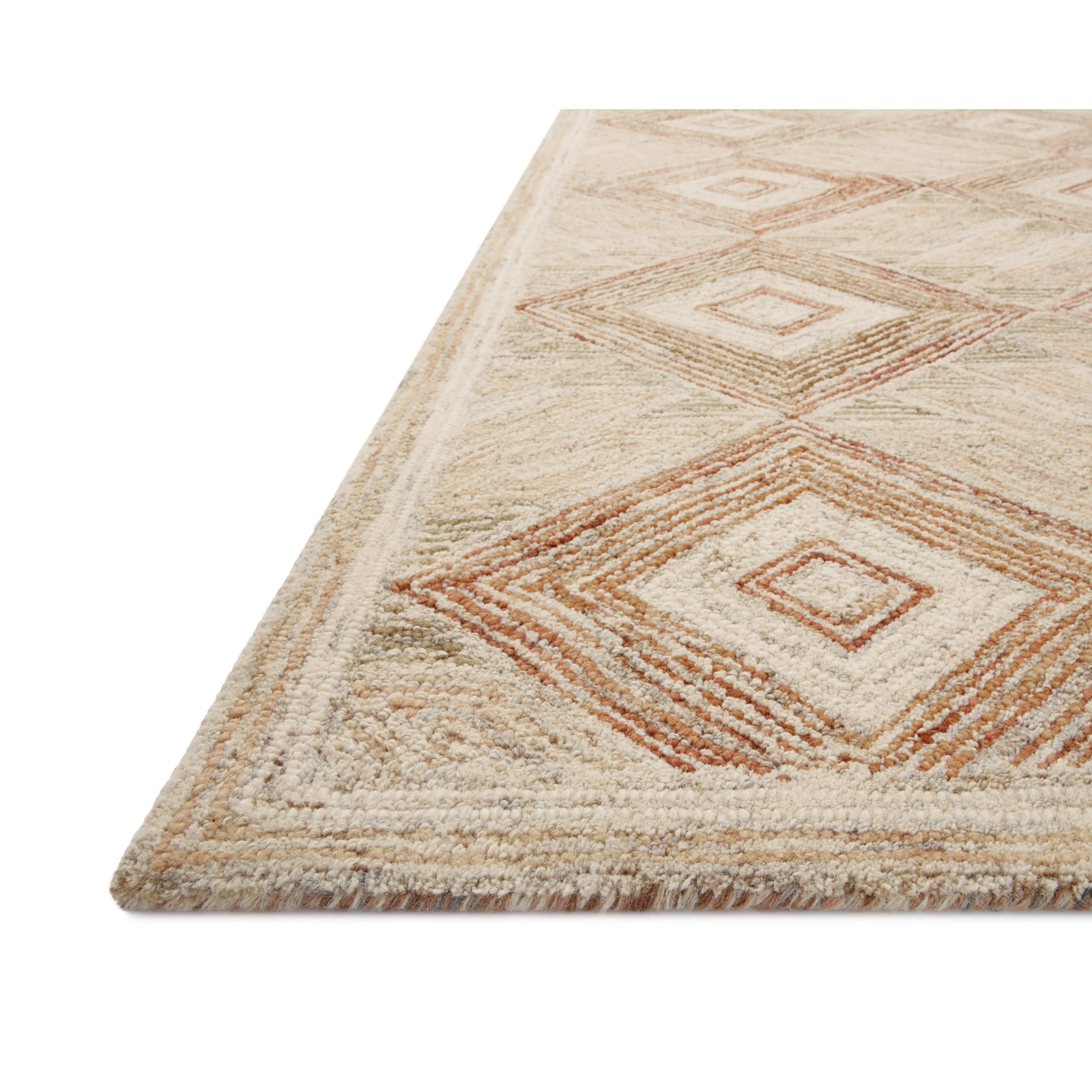 Alexander Home Palazzo Diamond 100% Wool Hand-Tufted Area Rug