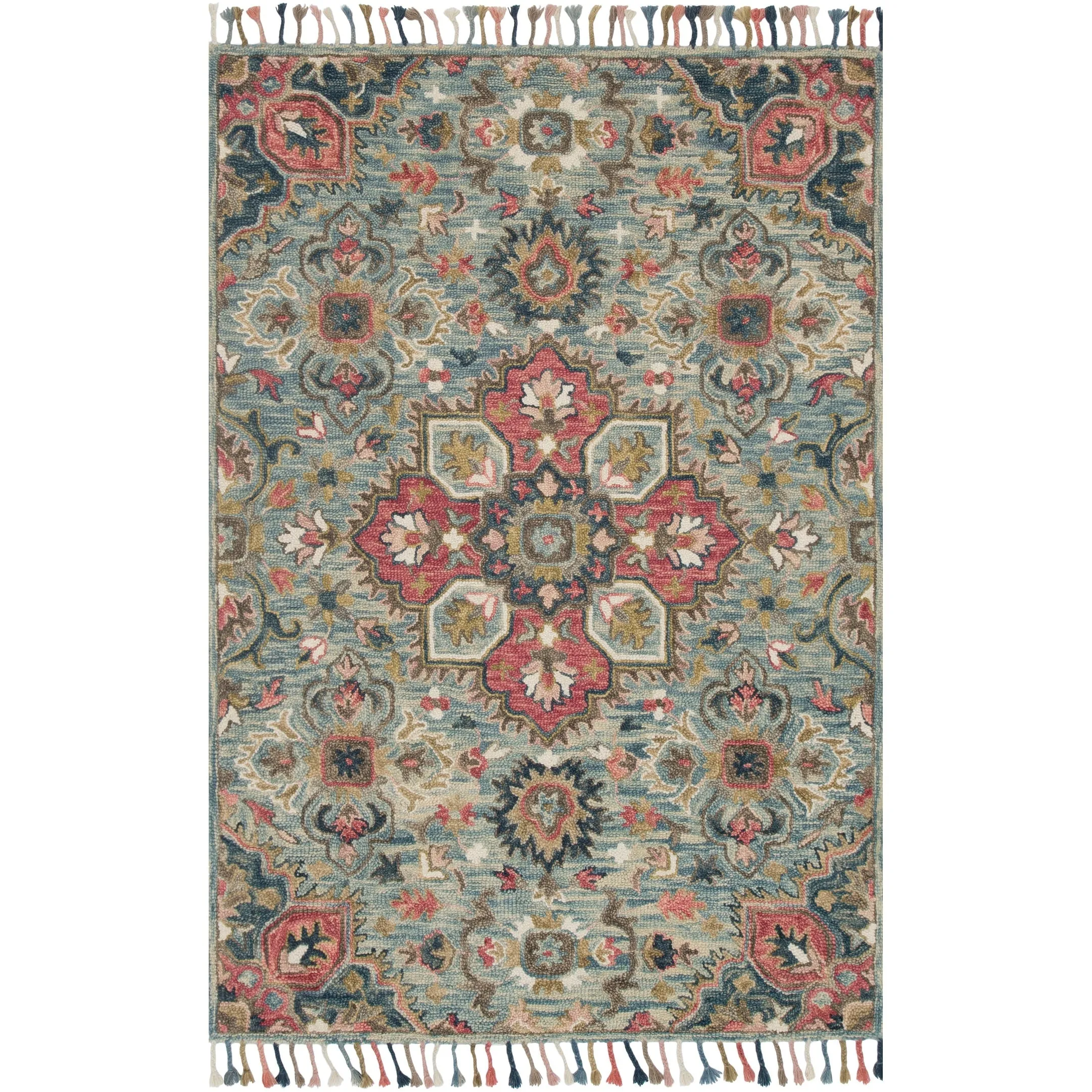 Alexander Home Sahara Boho Blossom Hand-hooked Area Rug